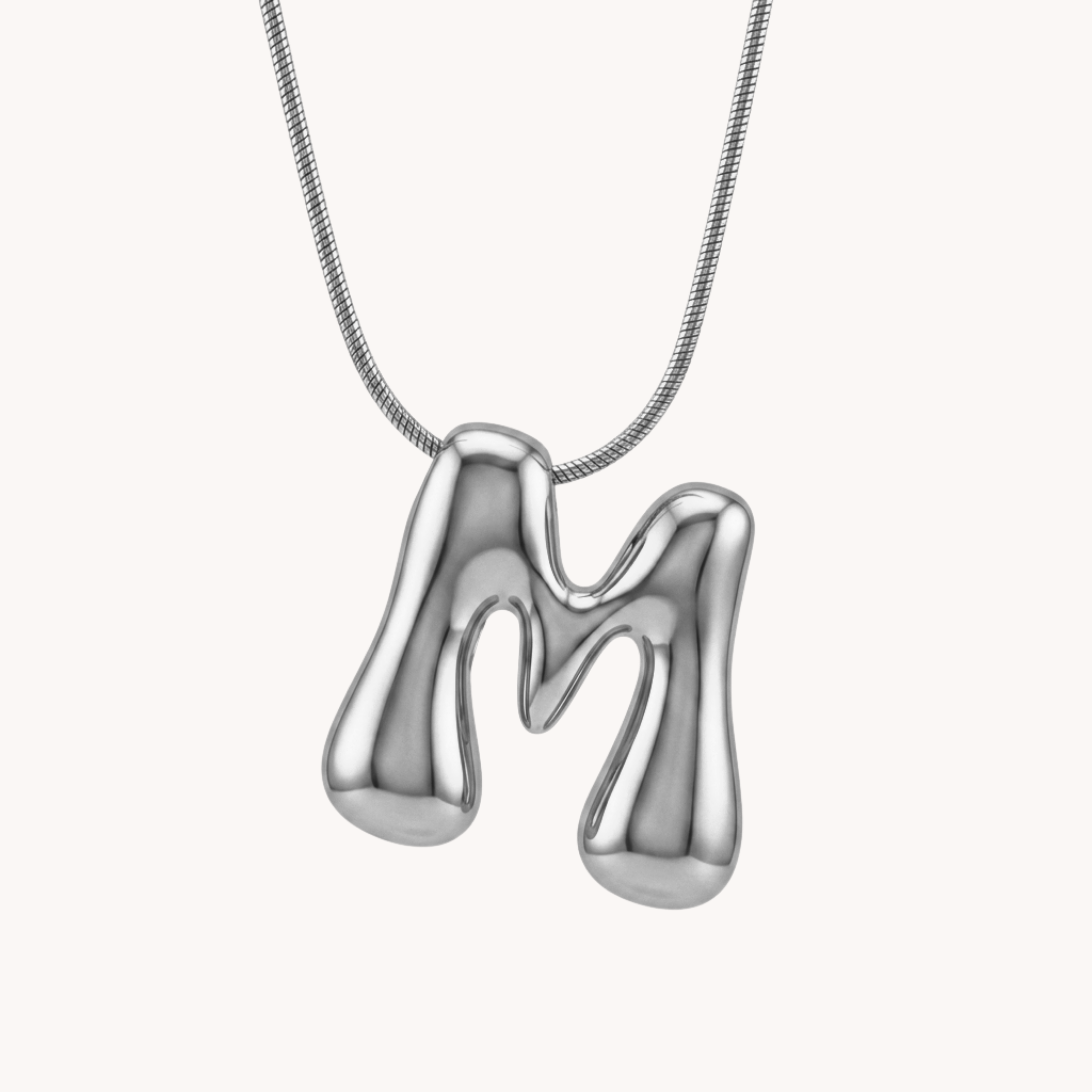 COLLANA IDENTITY IN ACCIAIO - scegli la tua lettera