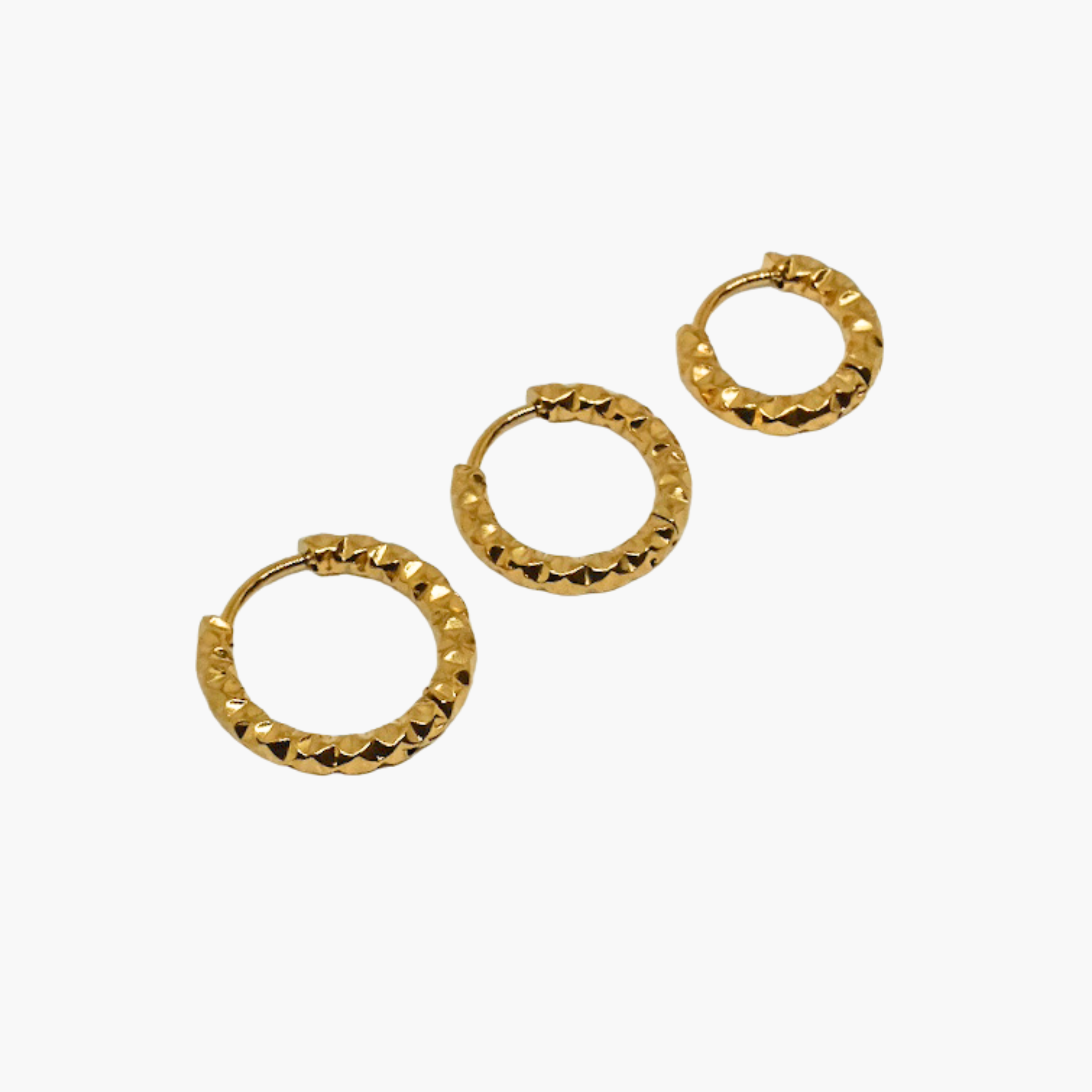 SET ORECCHINI MARTELLATI