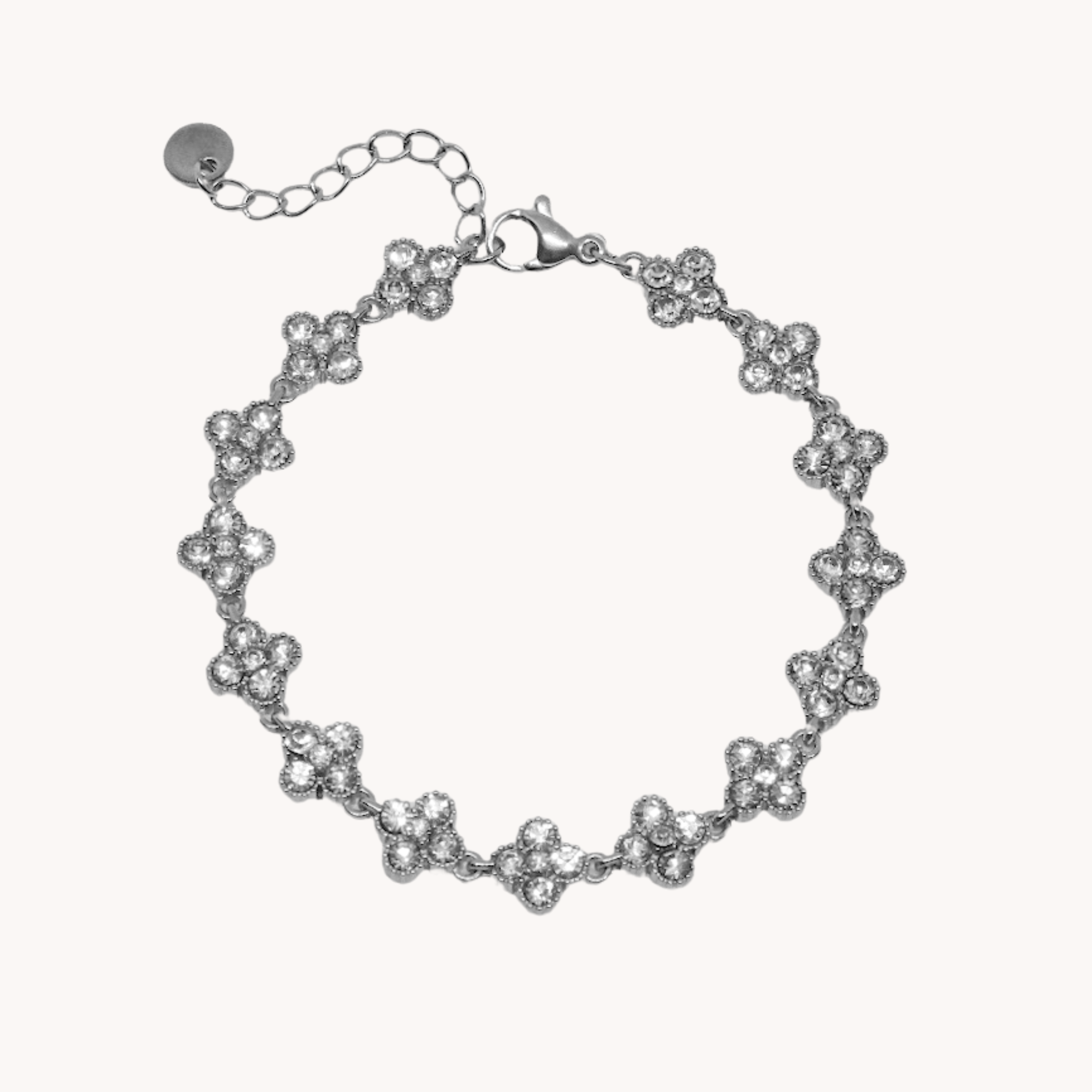 BRACCIALE QUADRIFOGLIO ZIRCONATO
