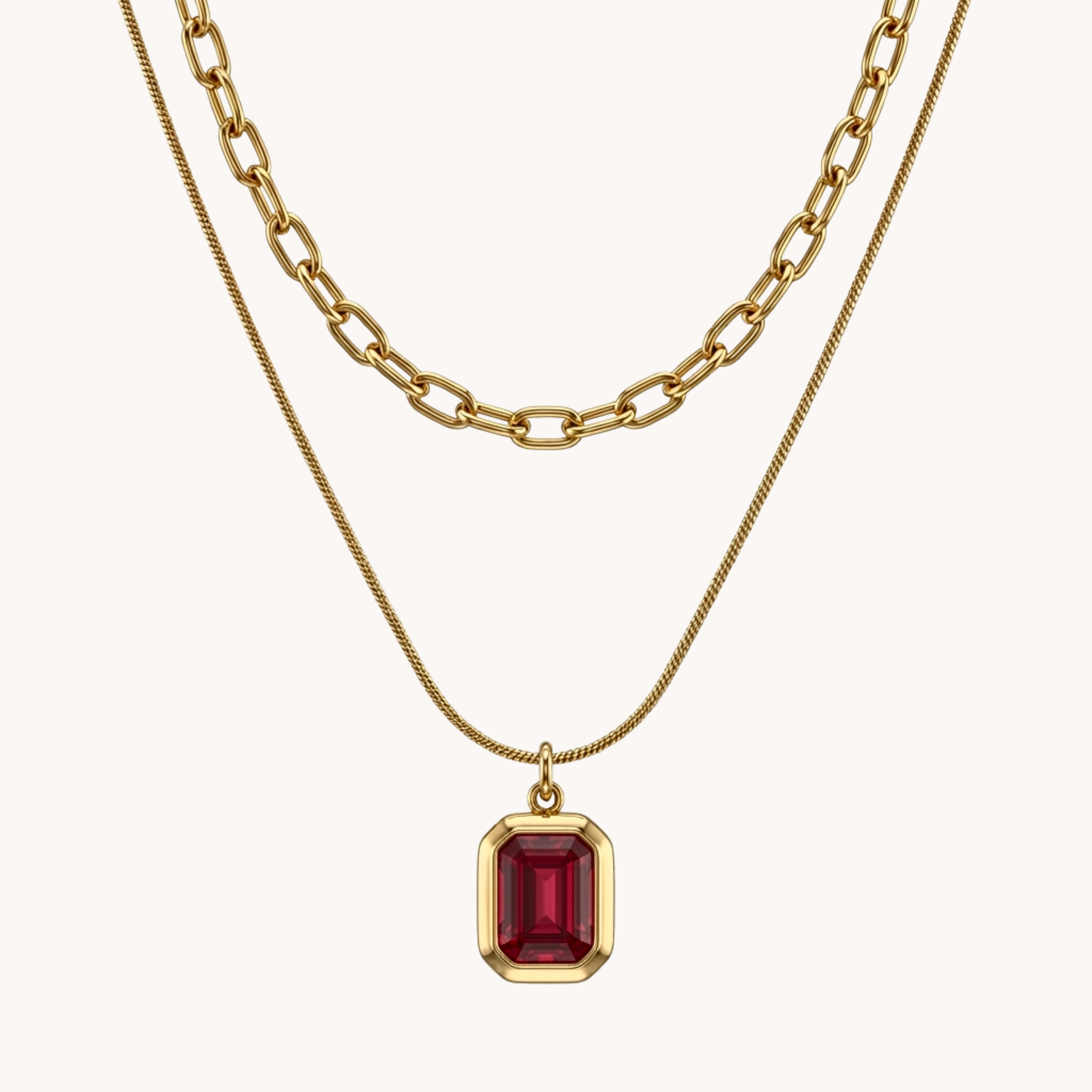 DOPPIA COLLANA ZIRCONE