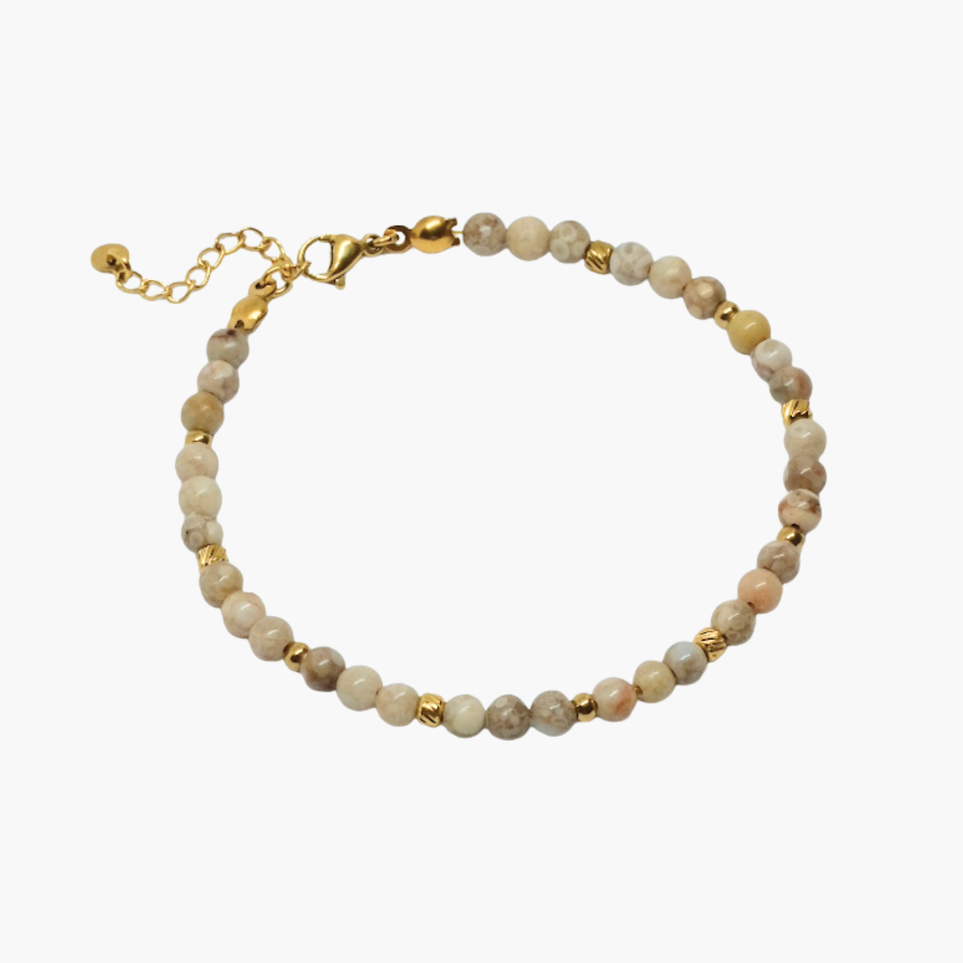 BRACCIALE PERLINE BEIGE