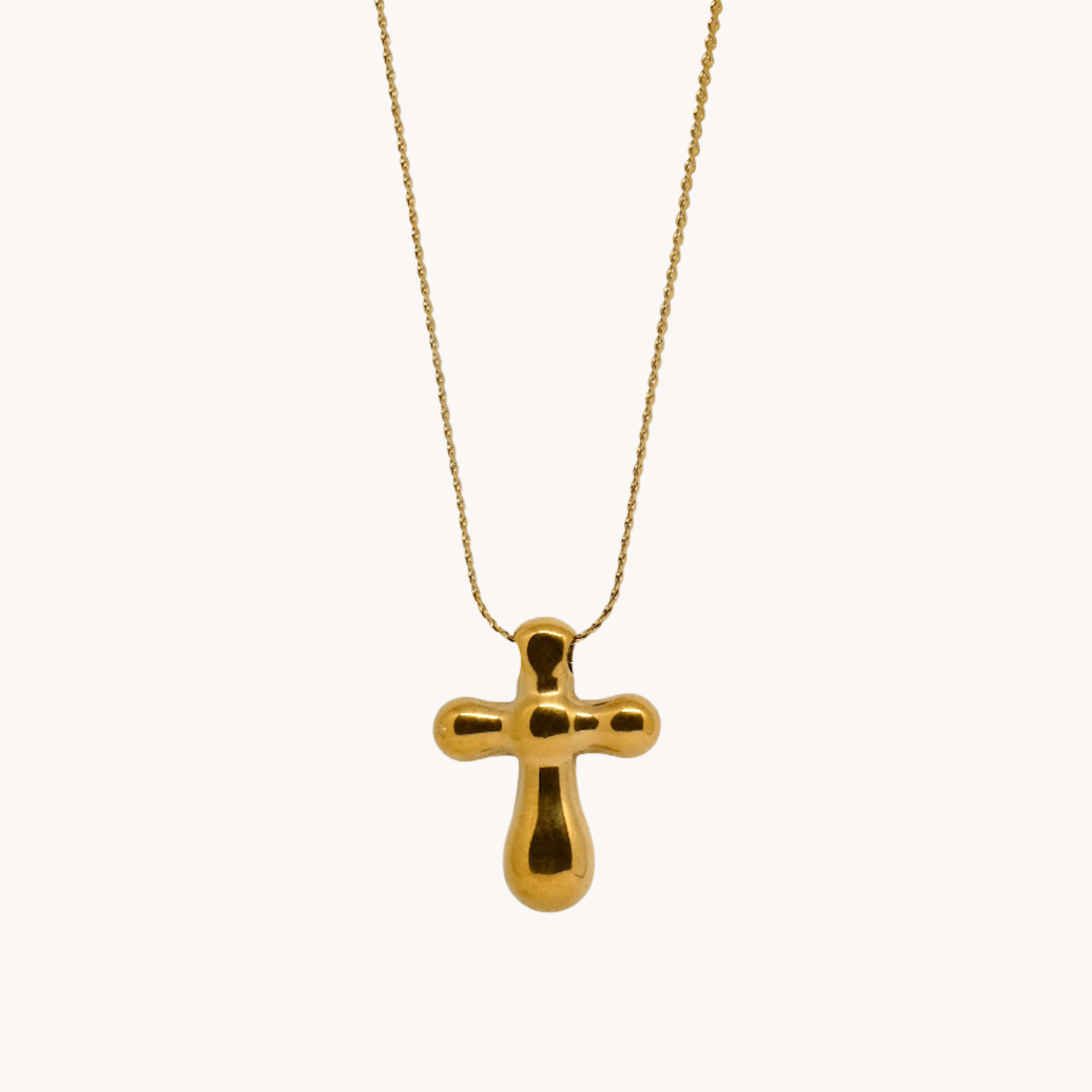 COLLANA CROCE BOMBATA