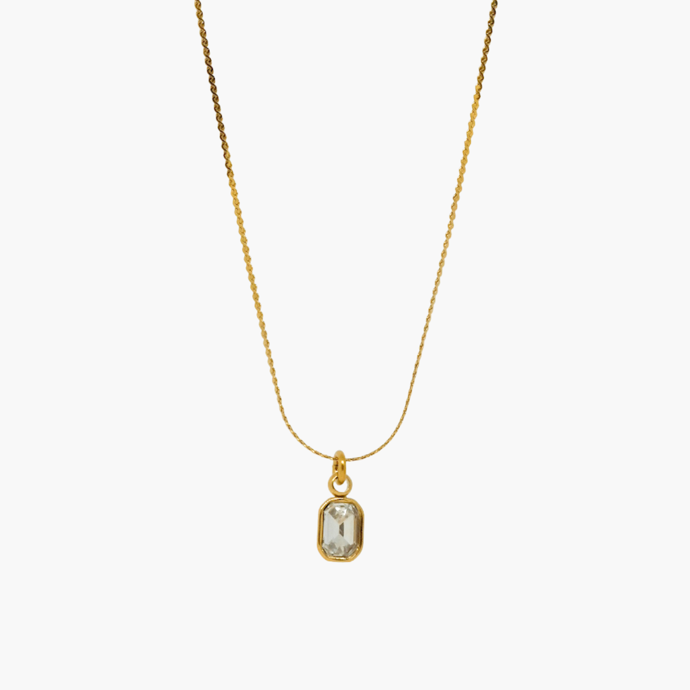 COLLANA ZIRCONE MINI BIANCO