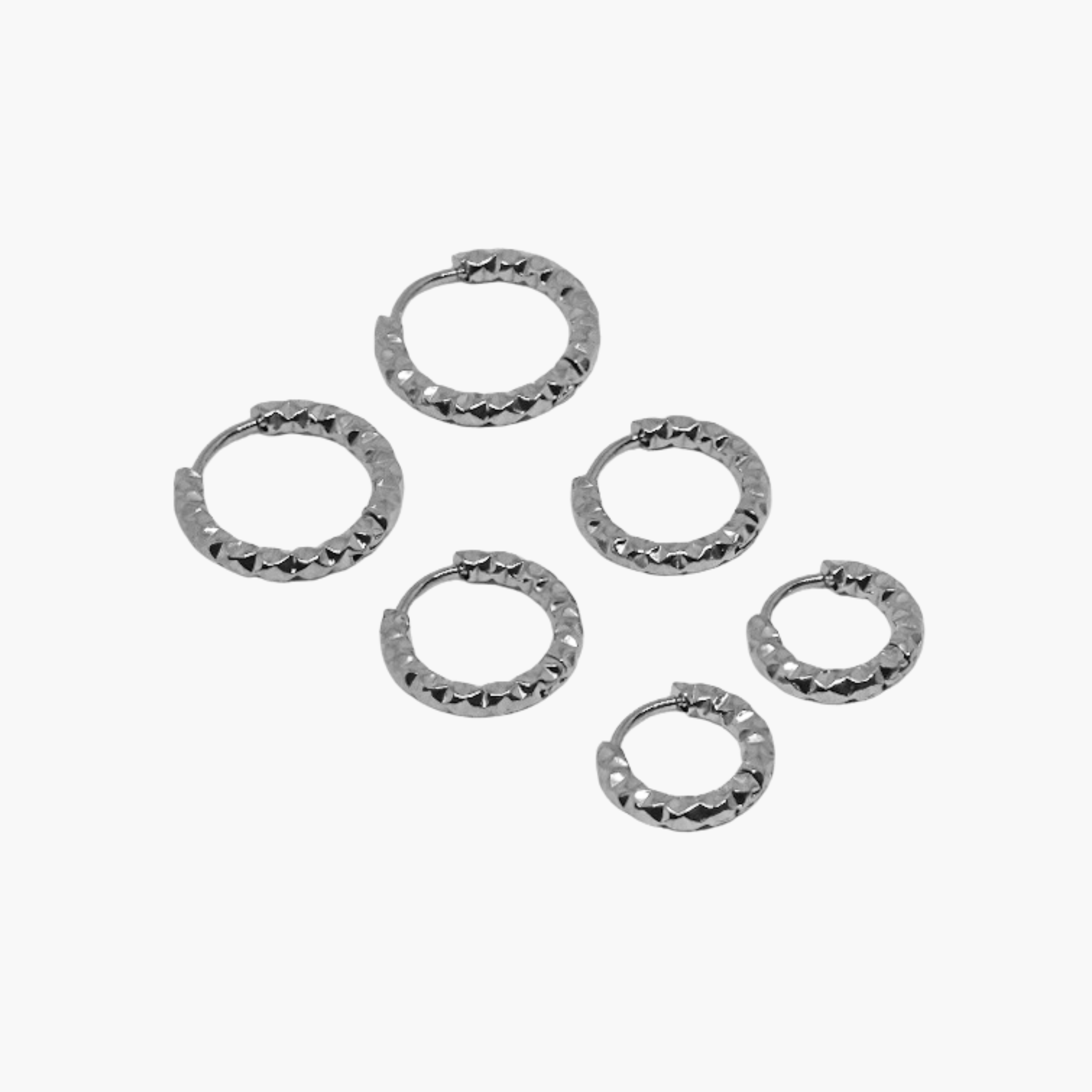 SET ORECCHINI MARTELLATI