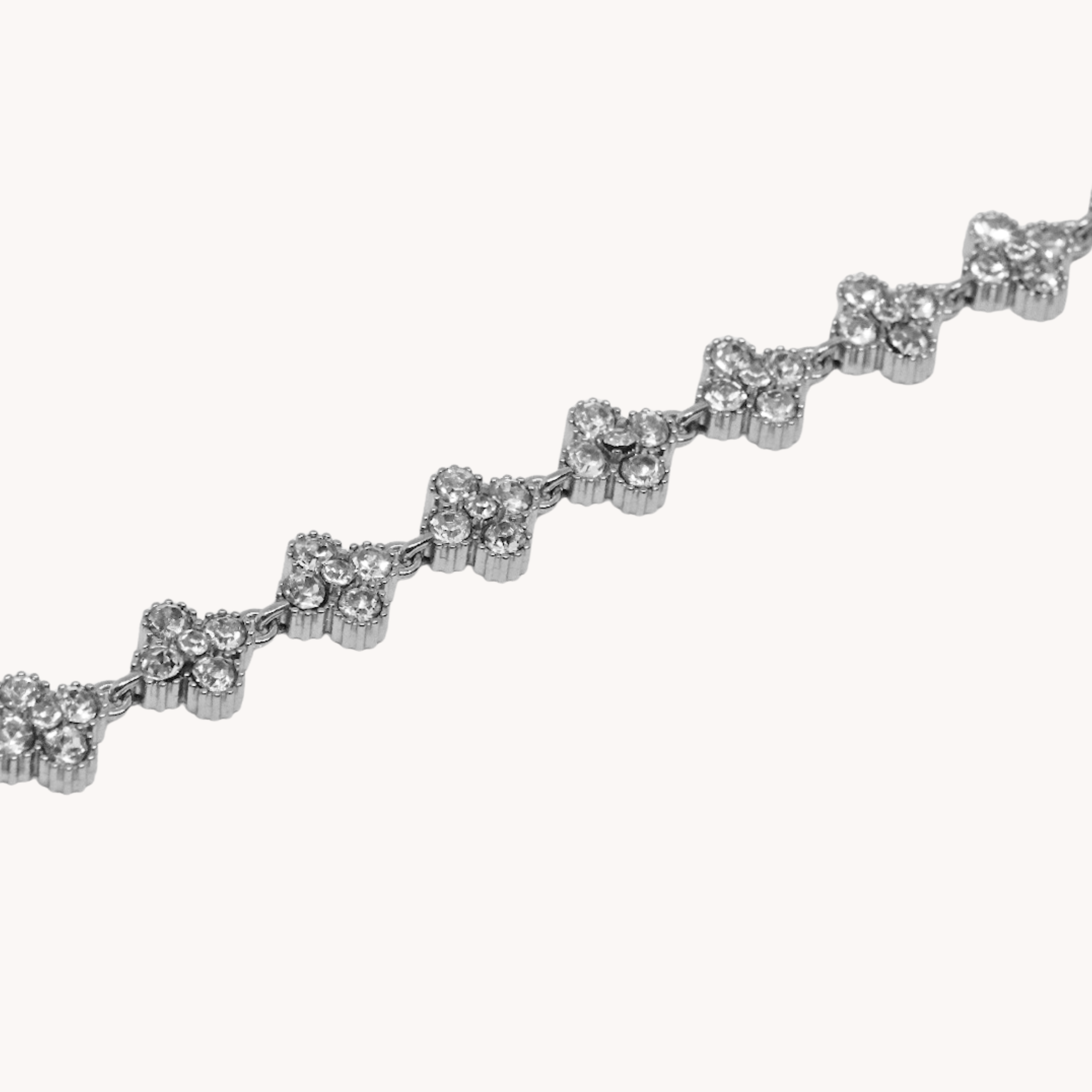 BRACCIALE QUADRIFOGLIO ZIRCONATO