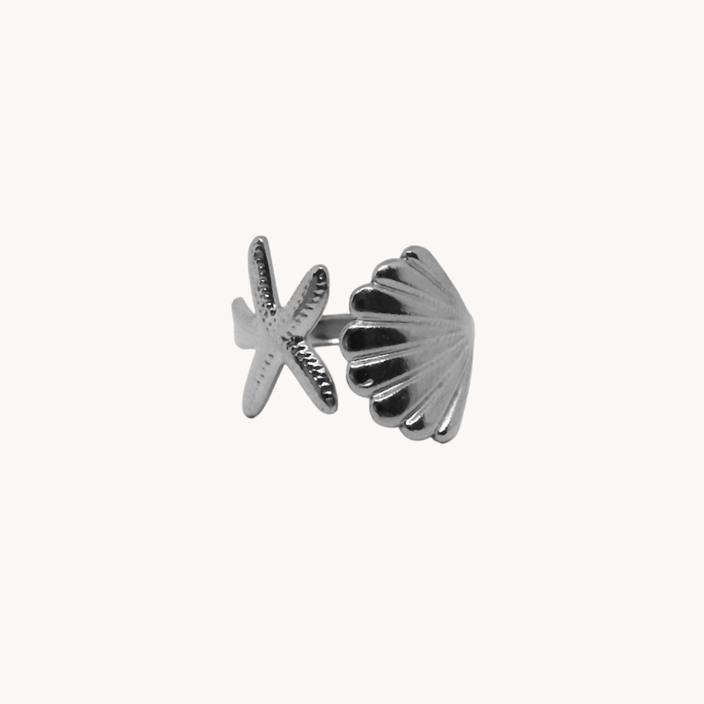 ANELLO CONCHIGLIA E STELLA MARINA