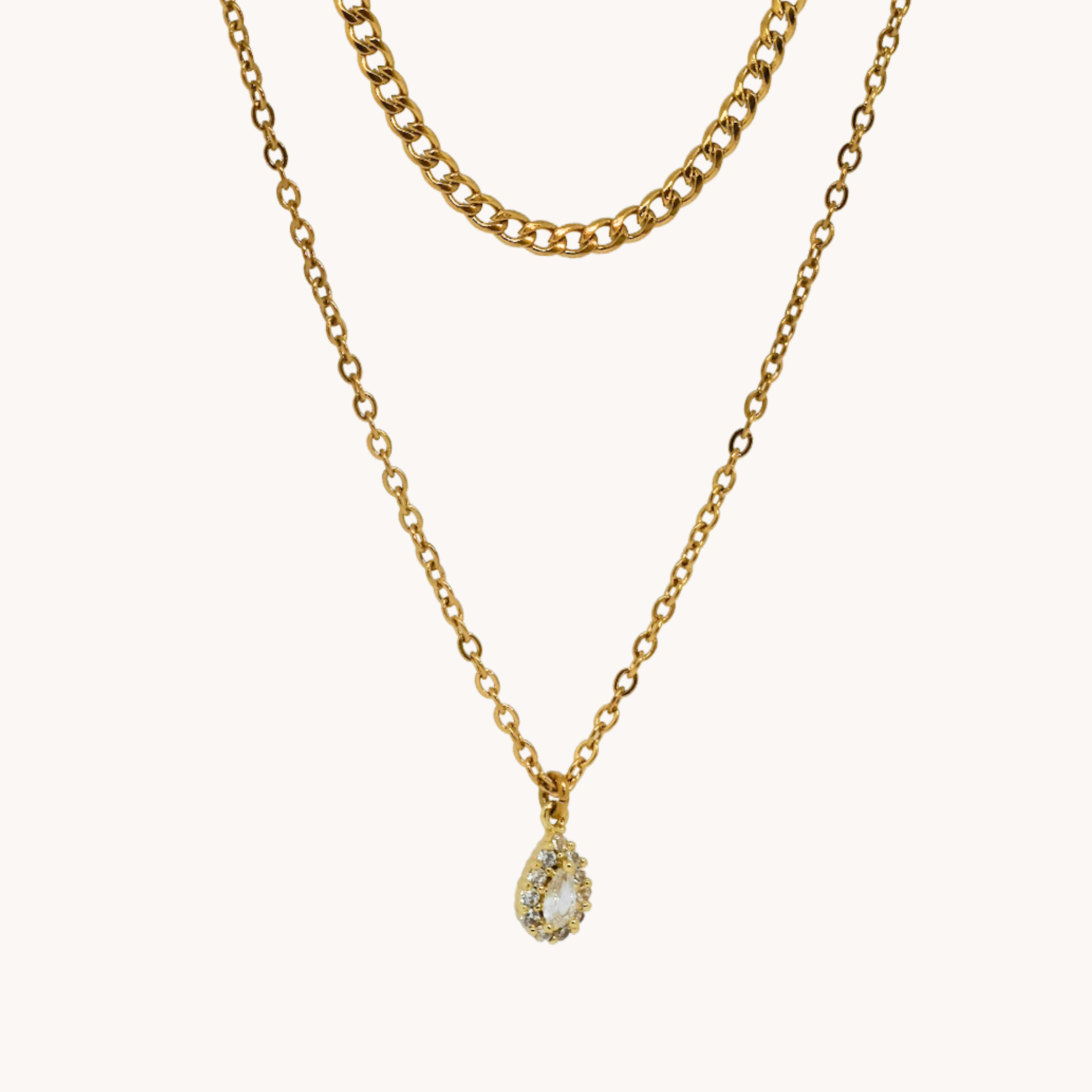 DOPPIA COLLANA ZIRCONE