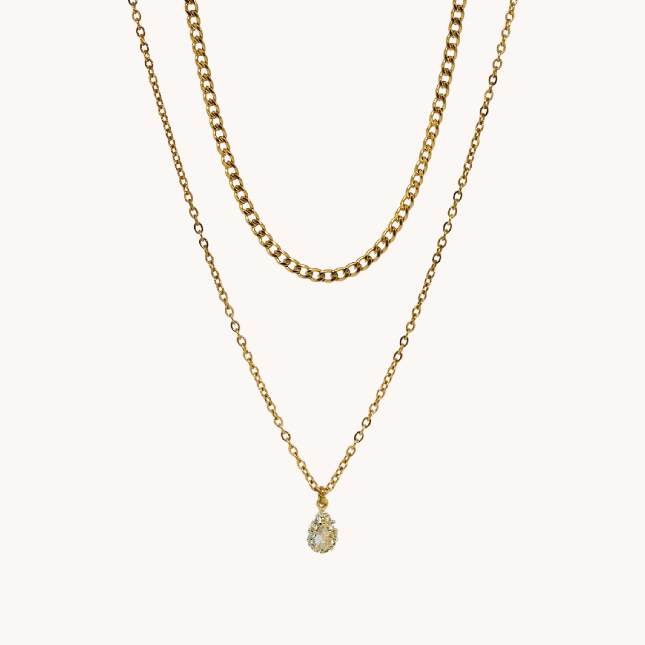 DOPPIA COLLANA ZIRCONE