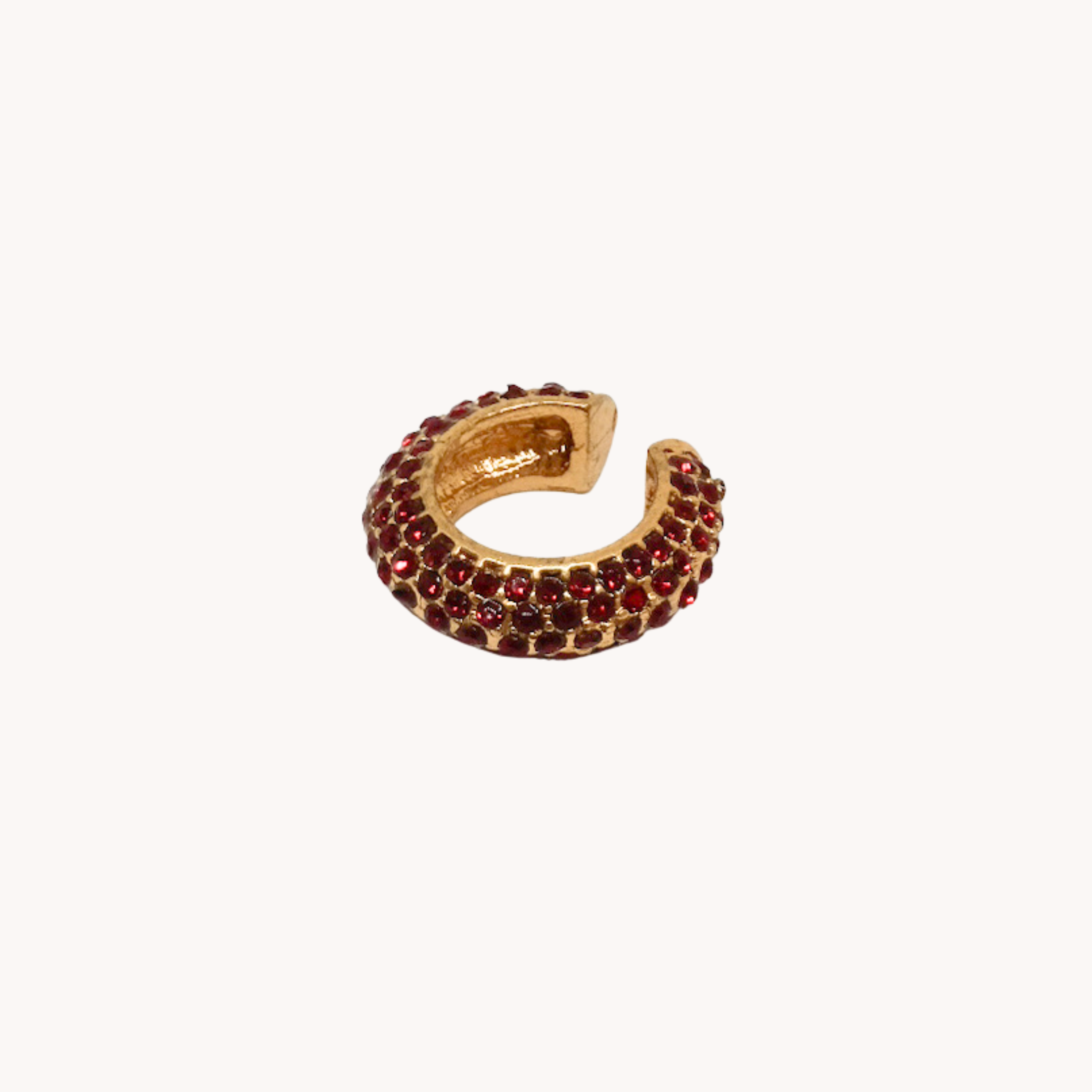 EAR CUFF ZIRCONATO ROSSO