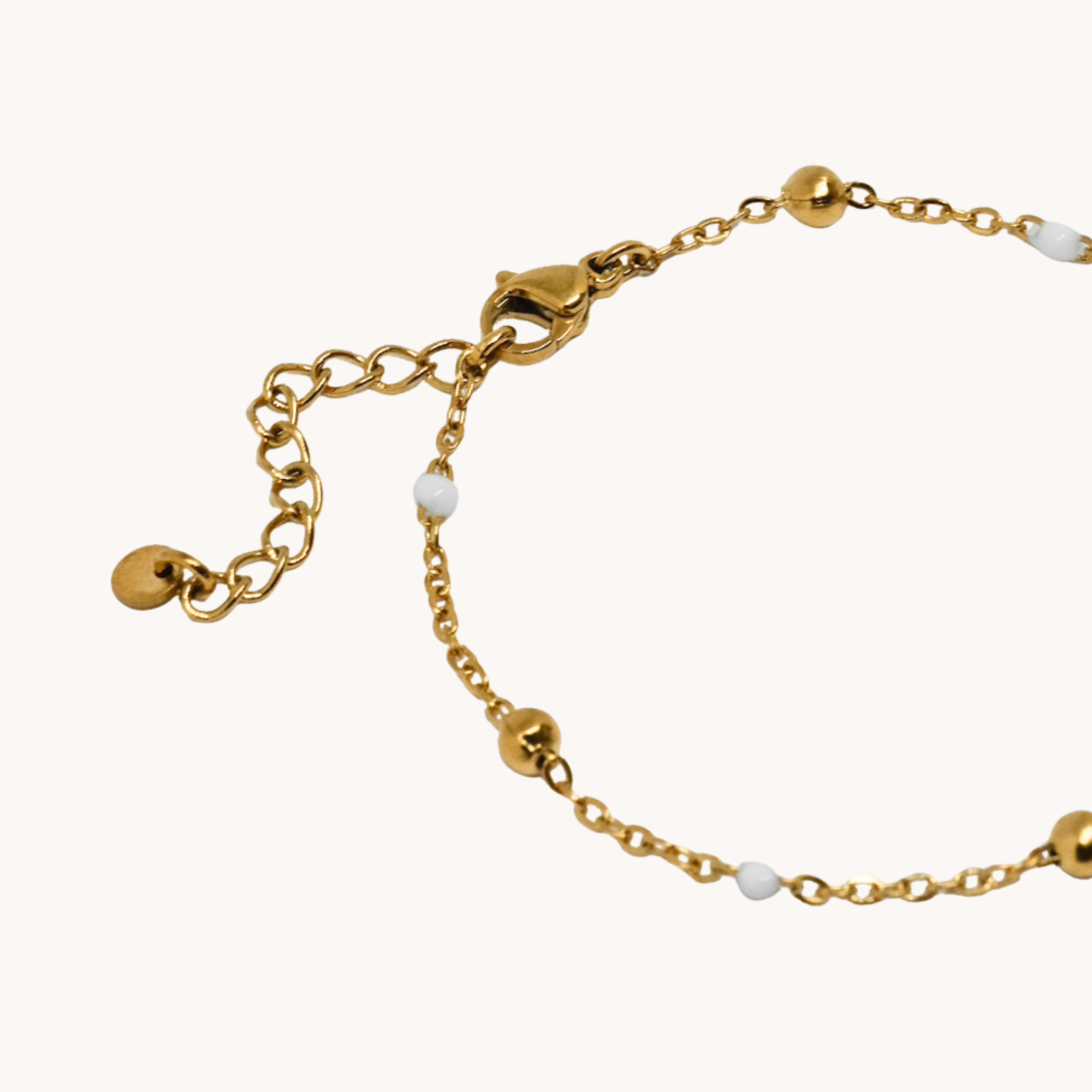 BRACCIALE PALLINI BIANCO