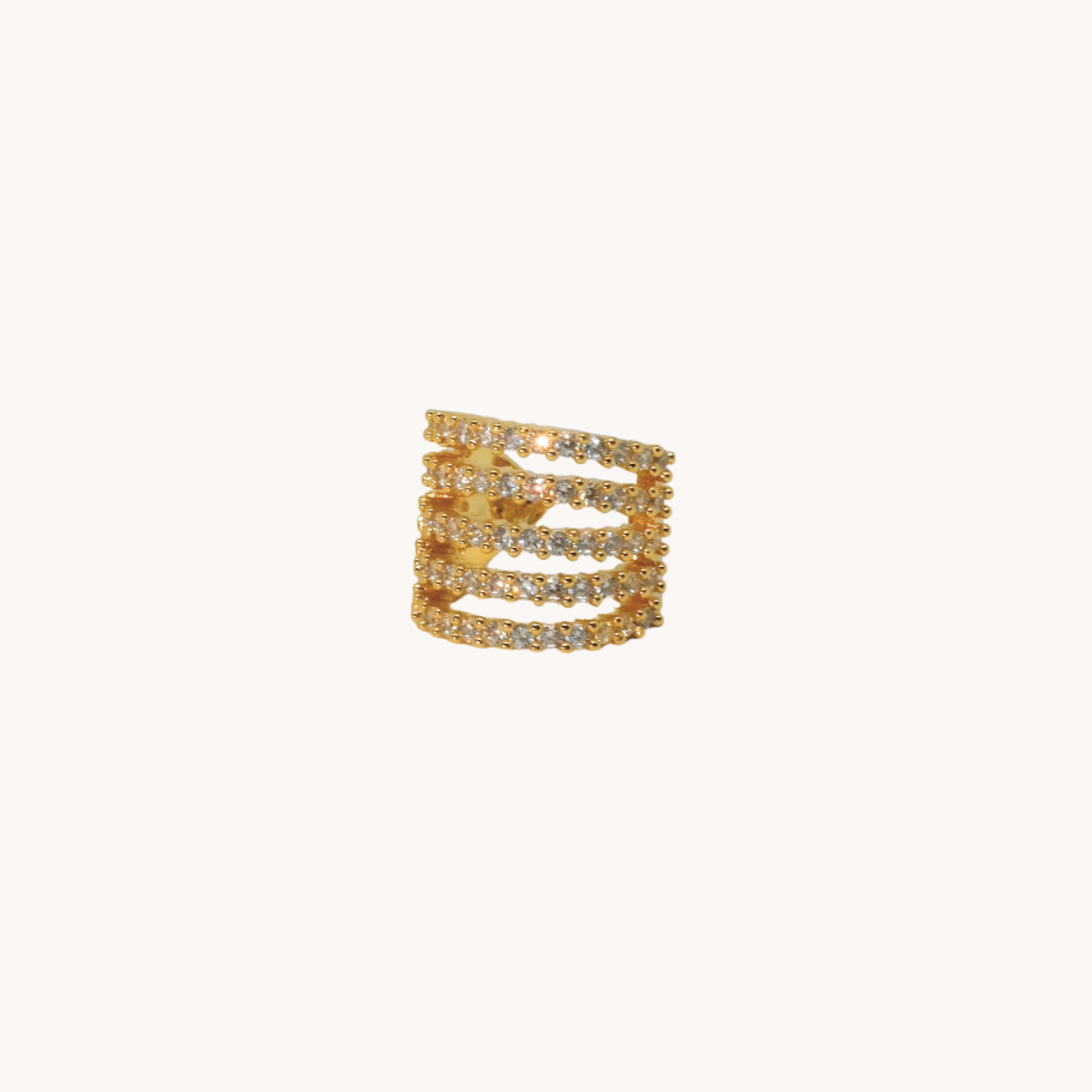 EAR CUFF ZIRCONATO CONICO