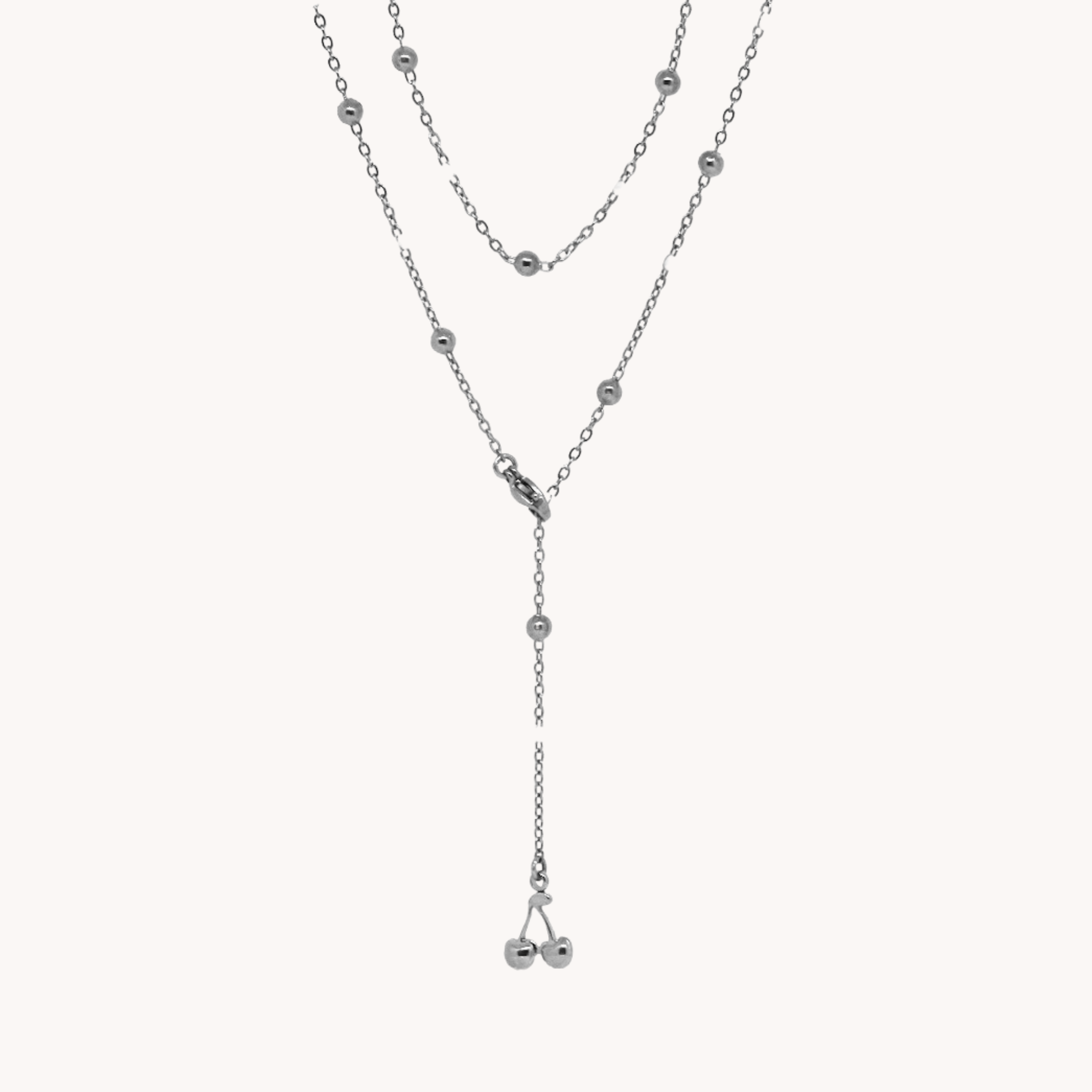 DOPPIA COLLANA CILIEGIA