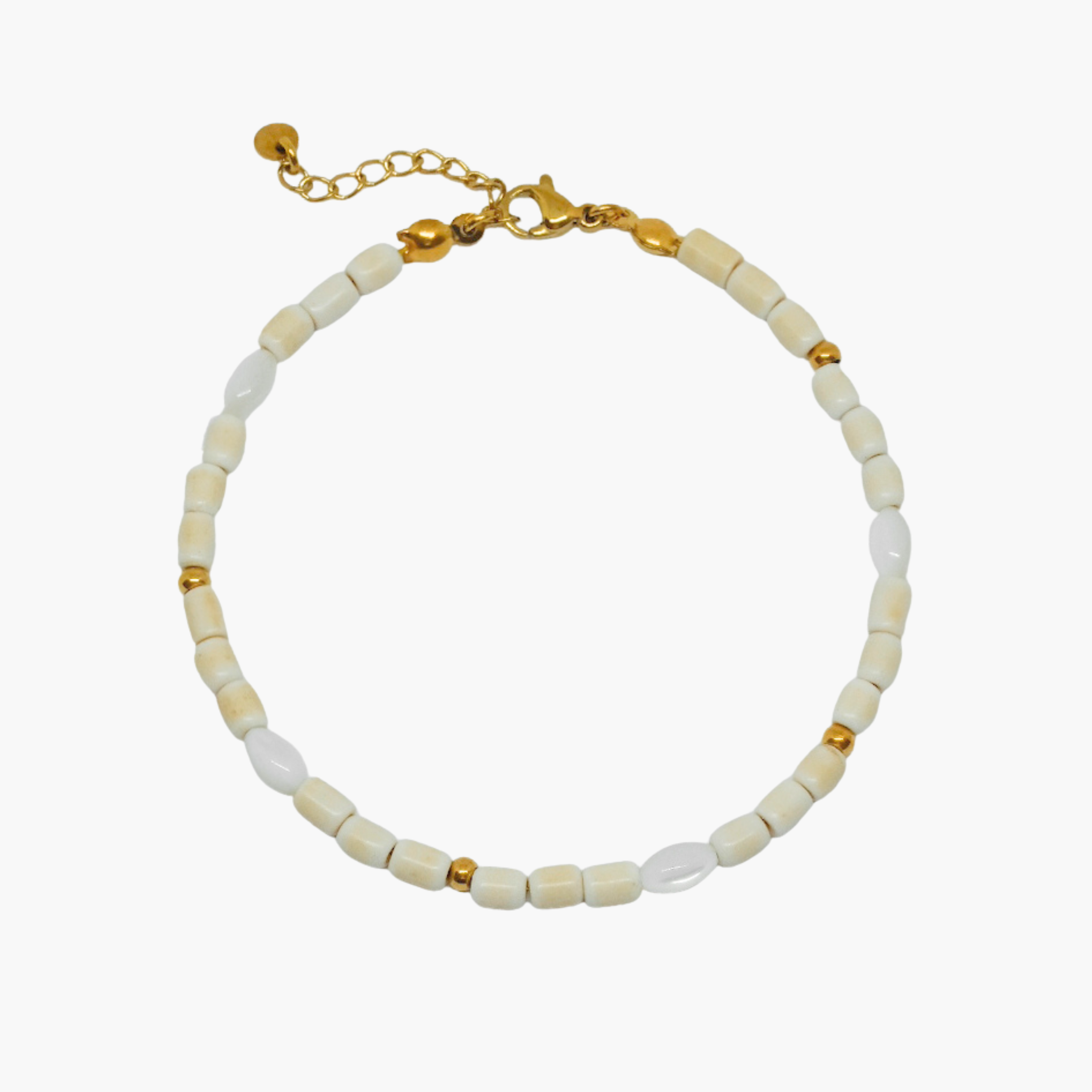 BRACCIALE PERLINE BEIGE