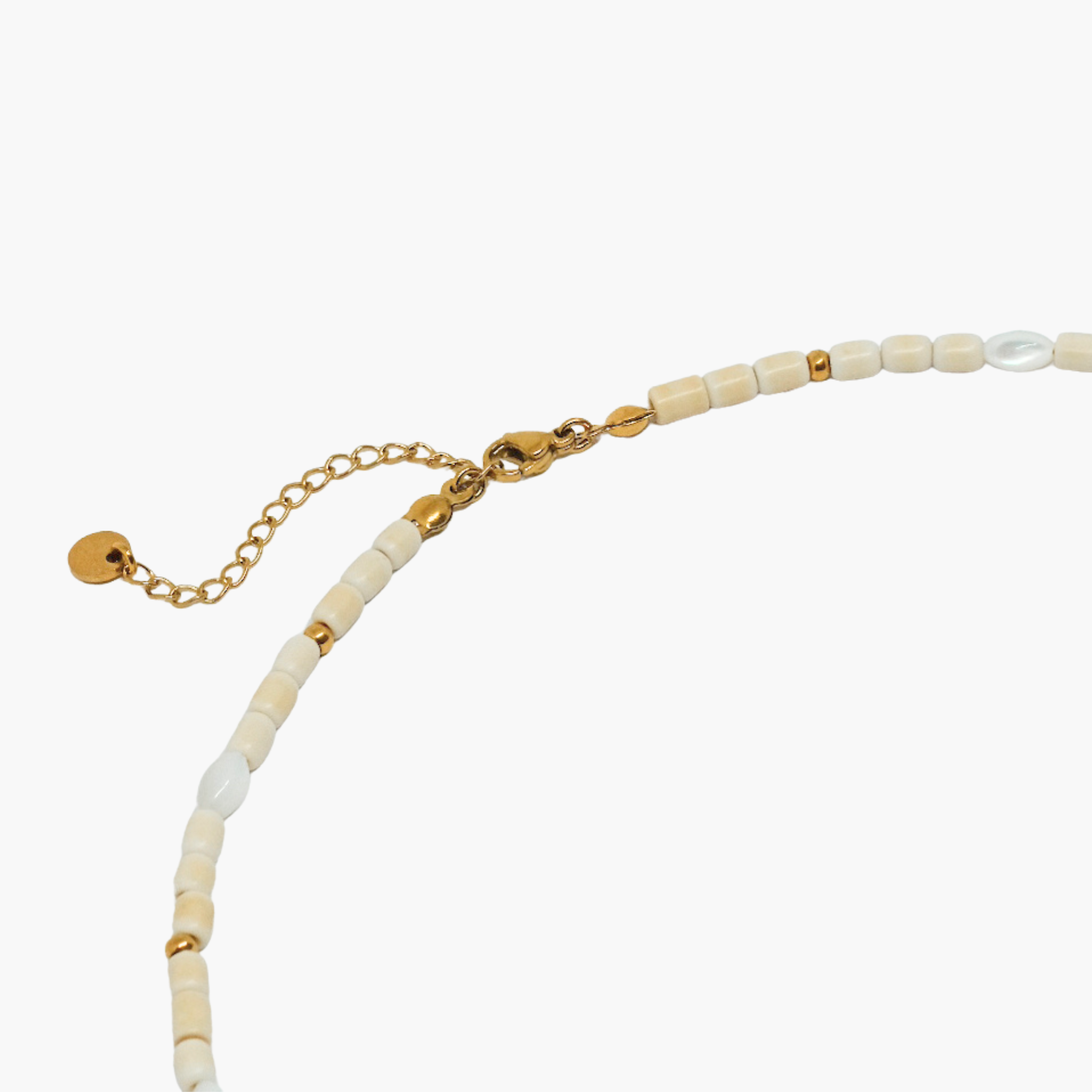 GIROCOLLO PERLINE BEIGE