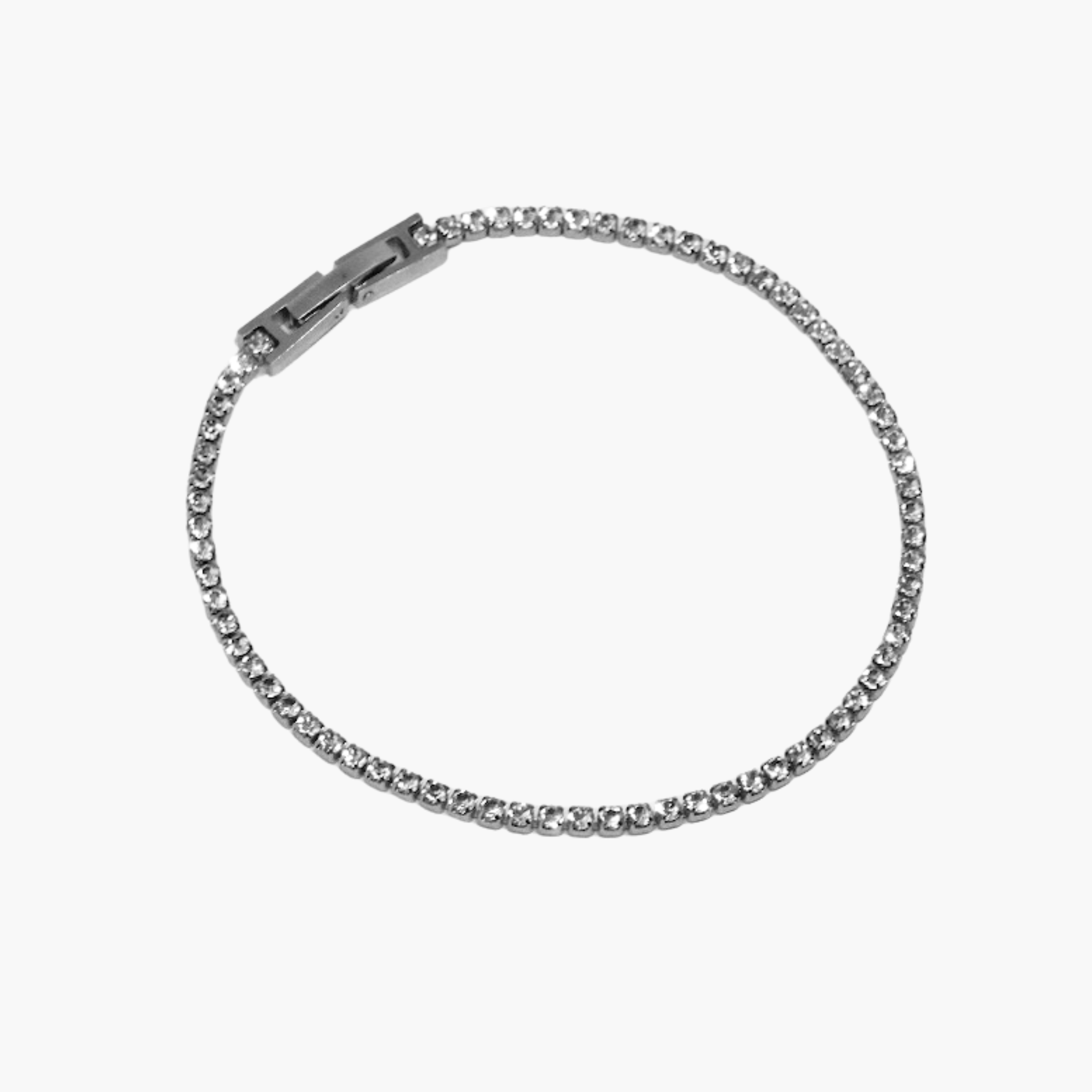 BRACCIALE TENNIS ARGENTO