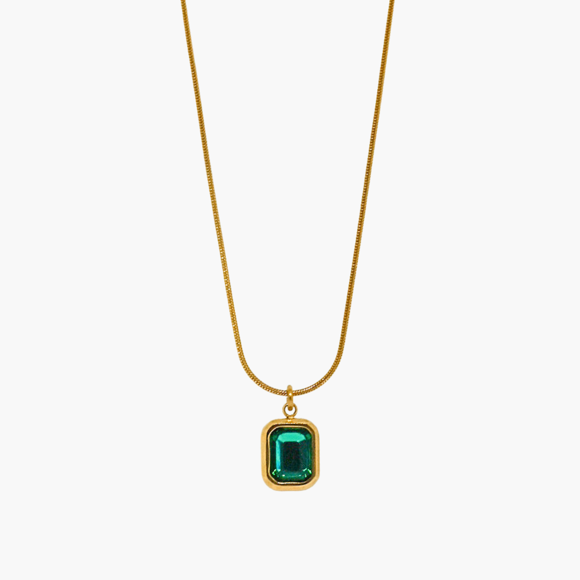 COLLANA ZIRCONE VERDE