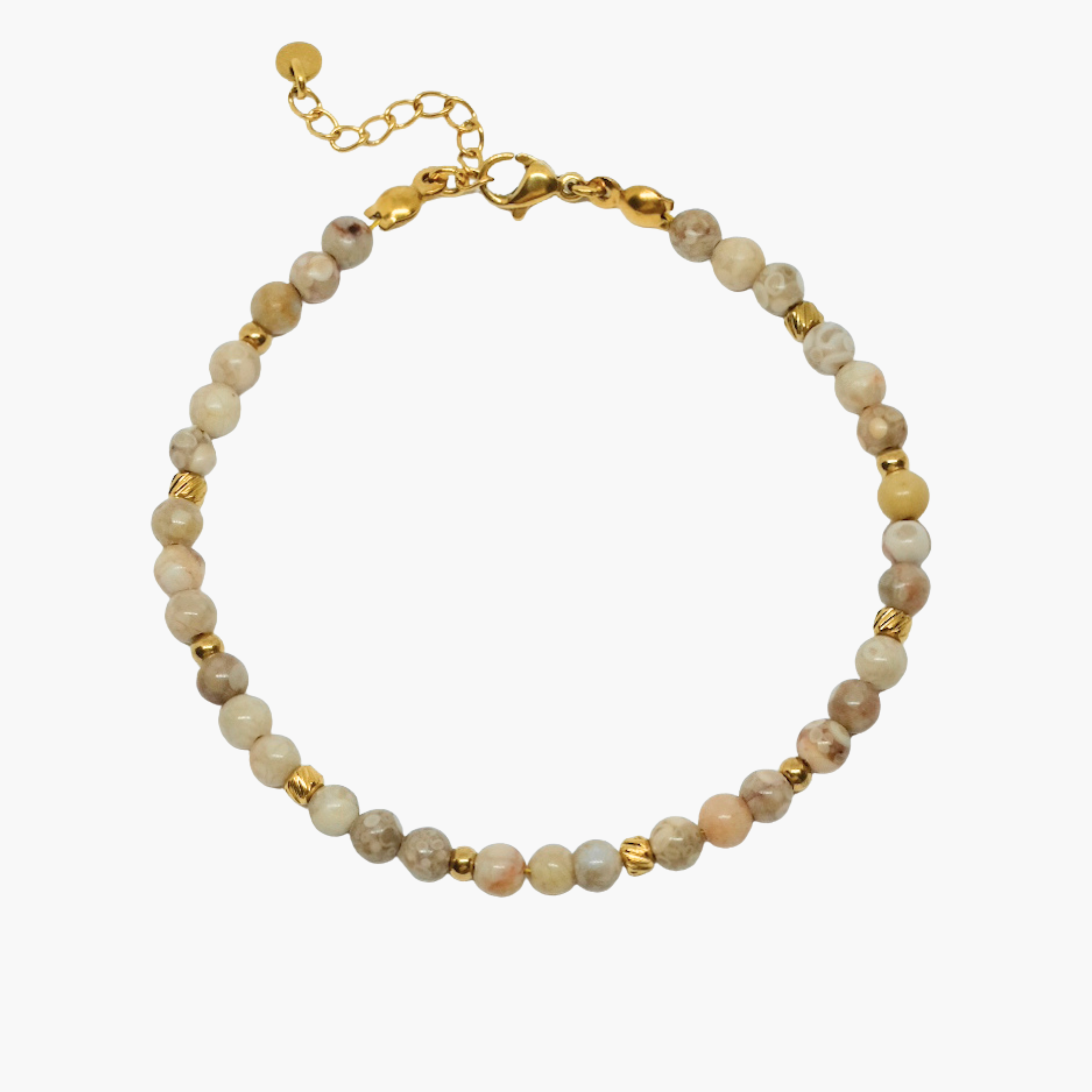 BRACCIALE PERLINE BEIGE