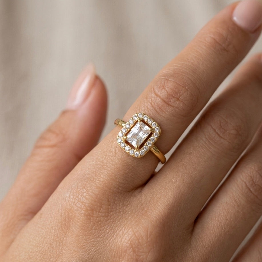 ANELLO SQUARE BIANCO