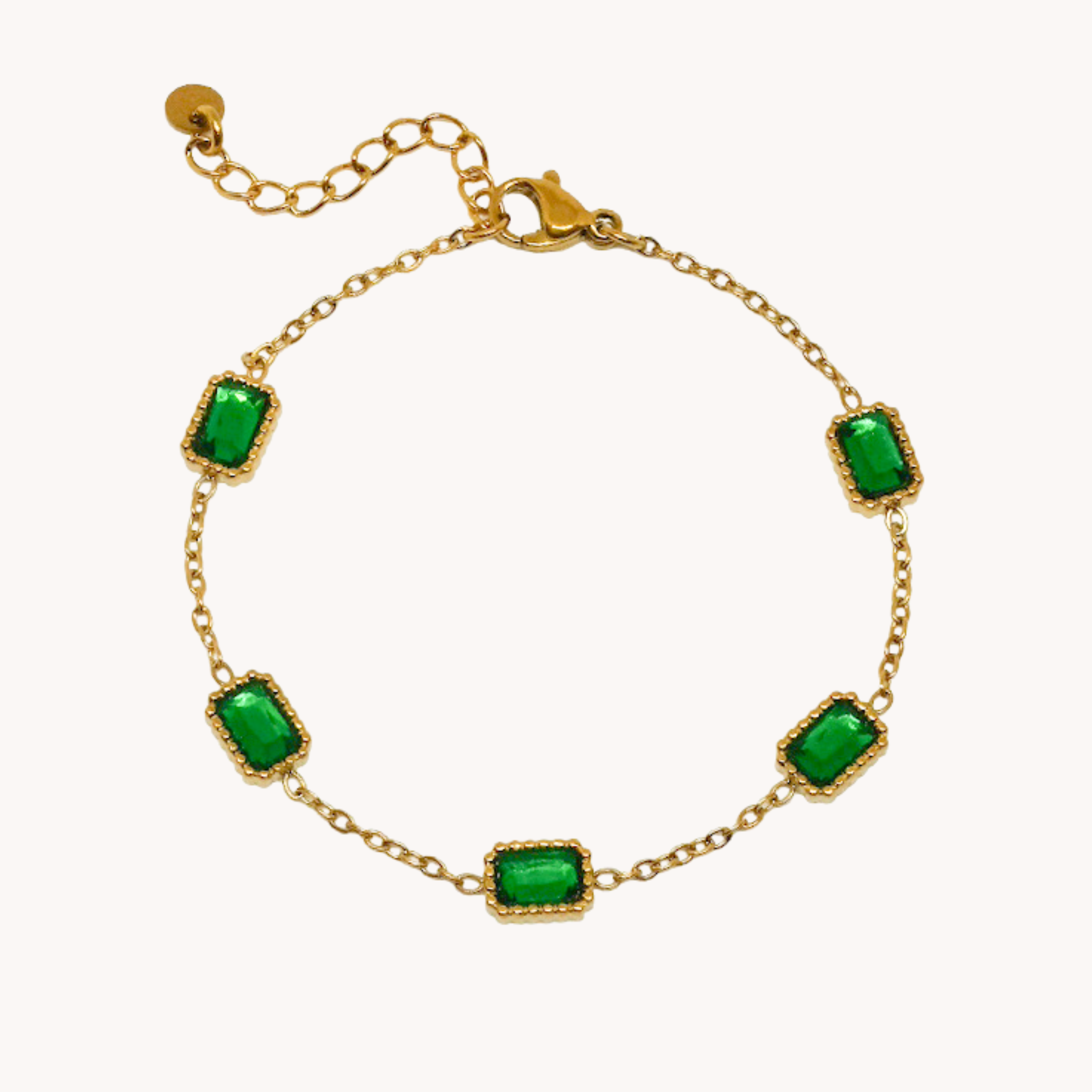 BRACCIALE ZIRCONI VERDI