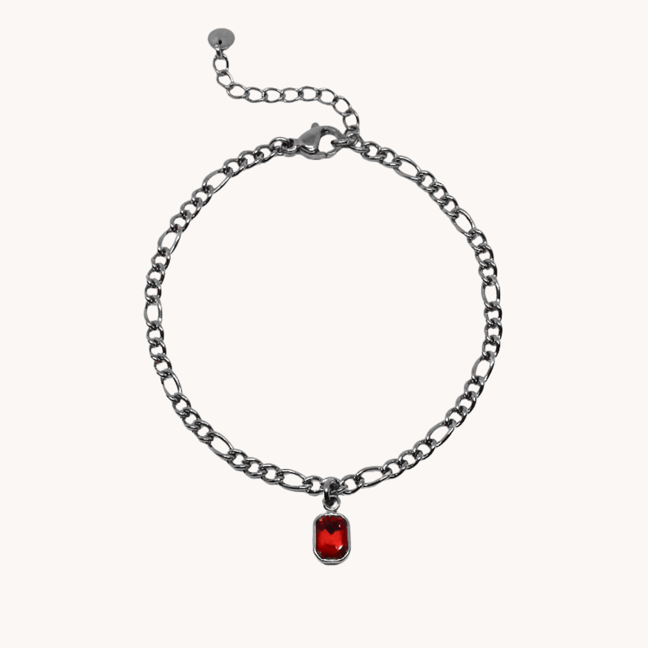 BRACCIALE ZIRCONE ROSSO
