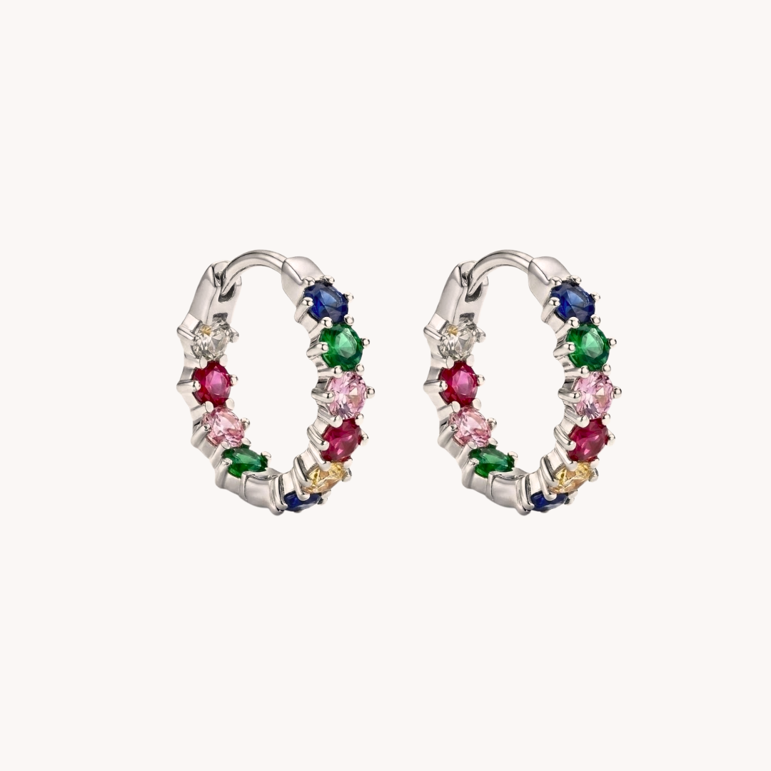 COPPIA ORECCHINI RAINBOW GEM