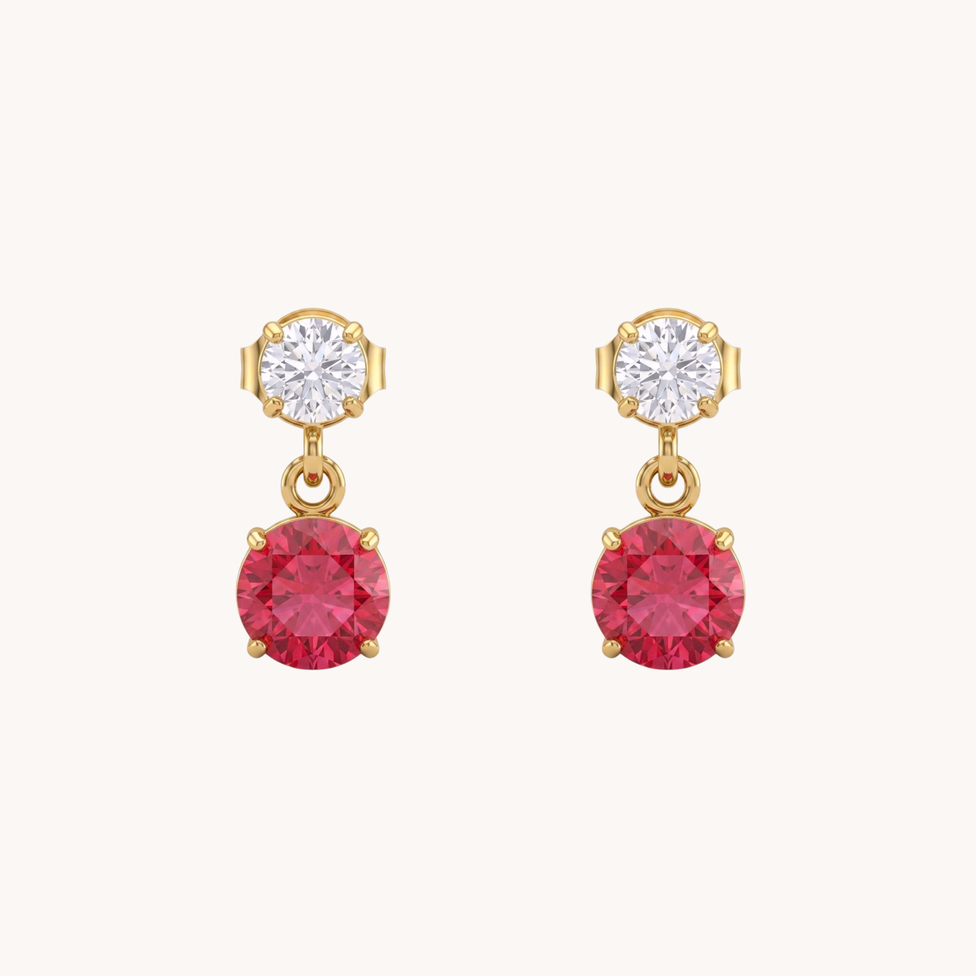 COPPIA ORECCHINI DOUBLE GLOW