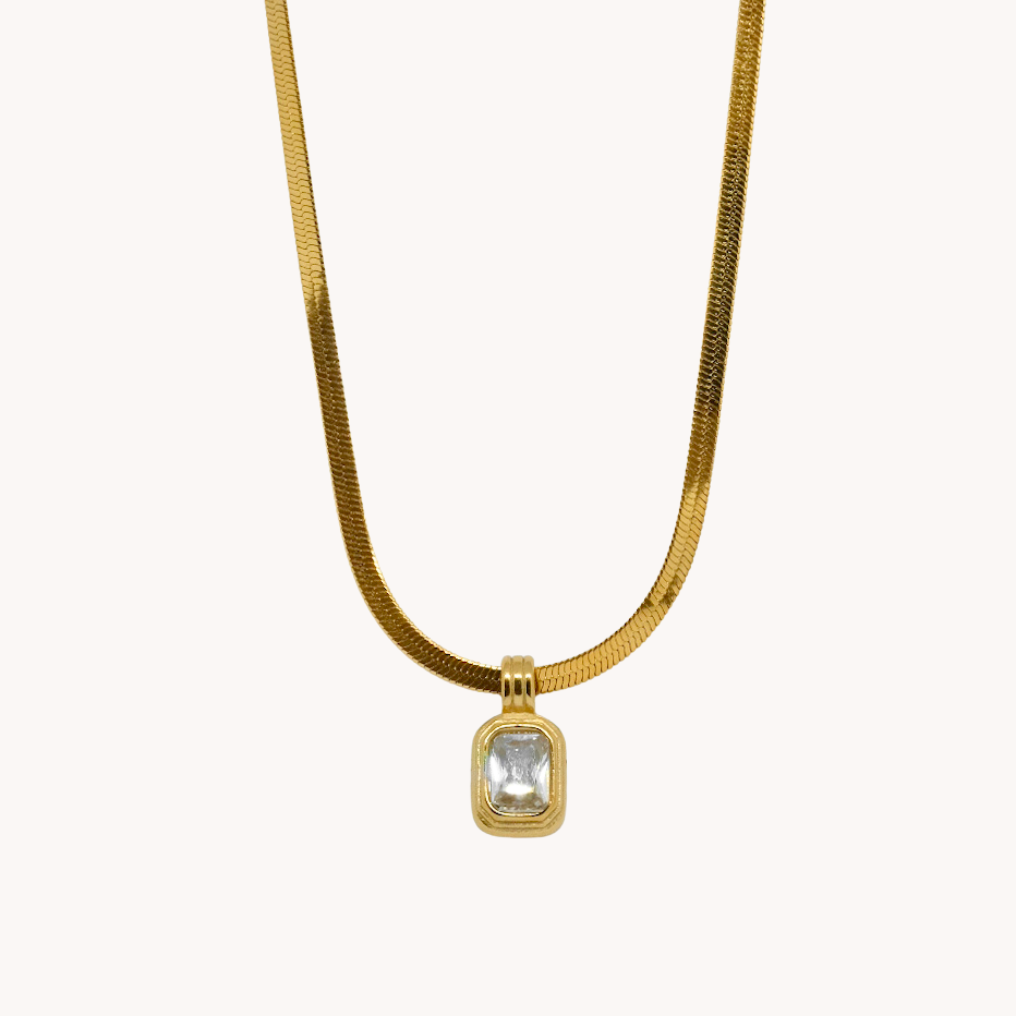 COLLANA SNAKE CON ZIRCONE