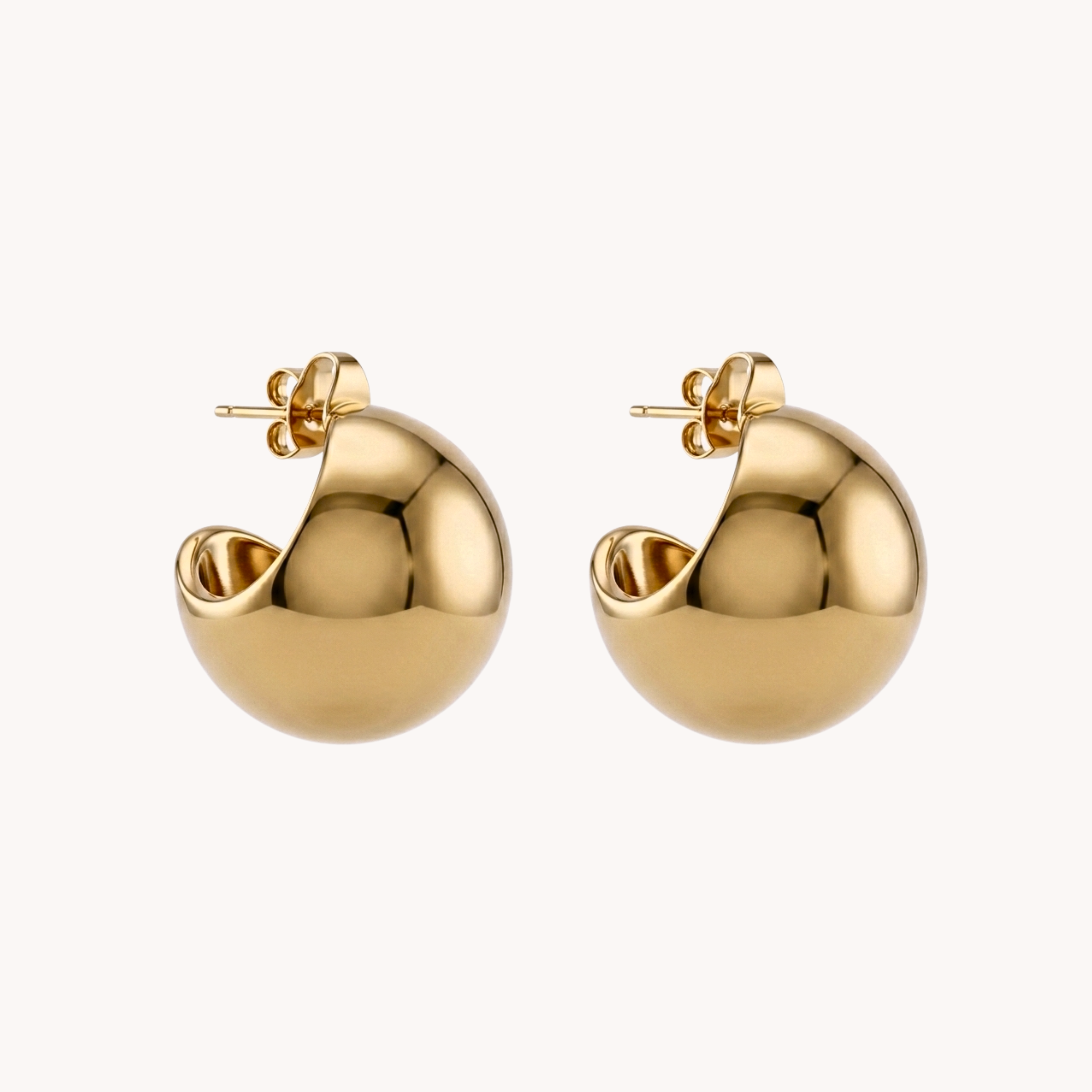 COPPIA ORECCHINI CHUNKY DOME