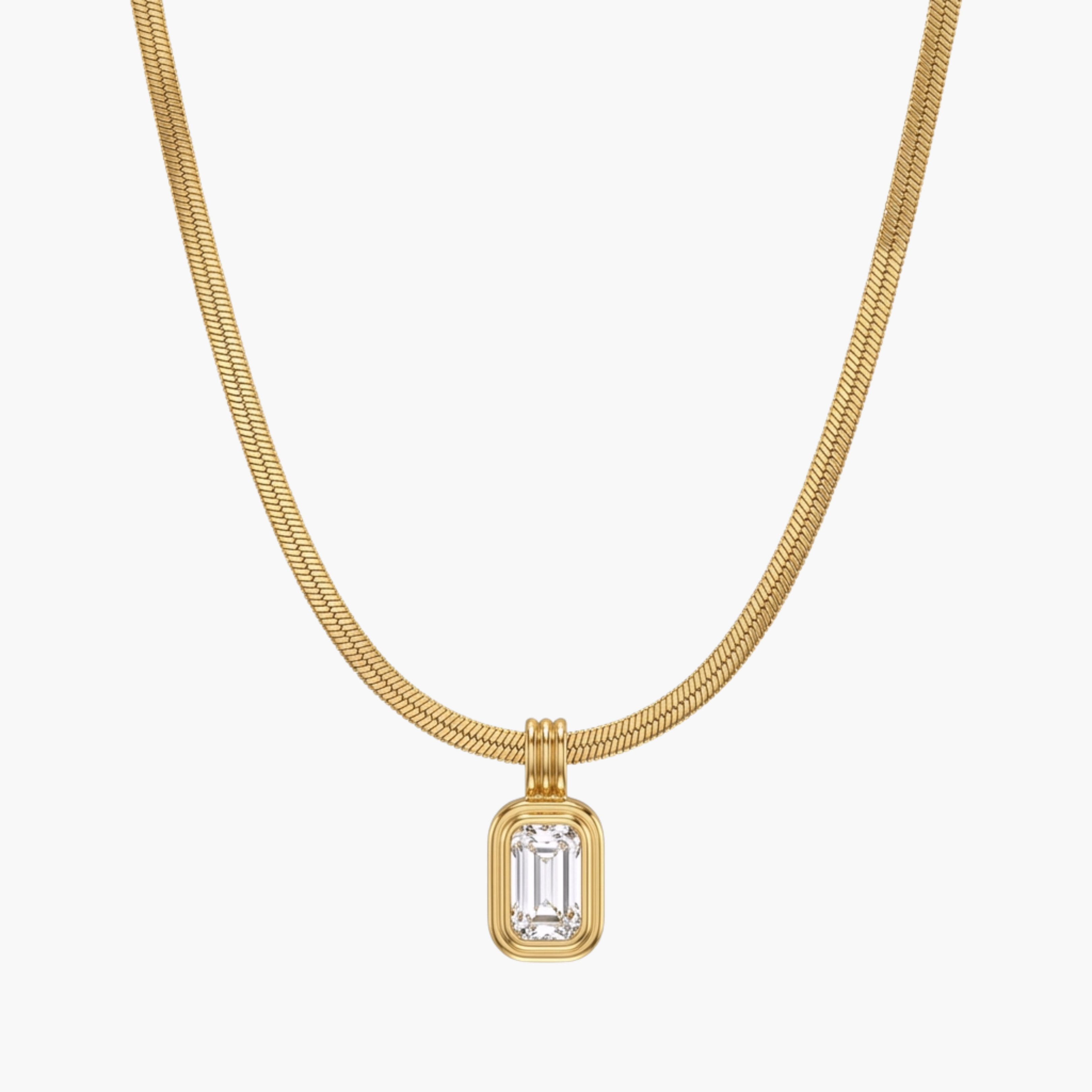 COLLANA SNAKE ZIRCONE