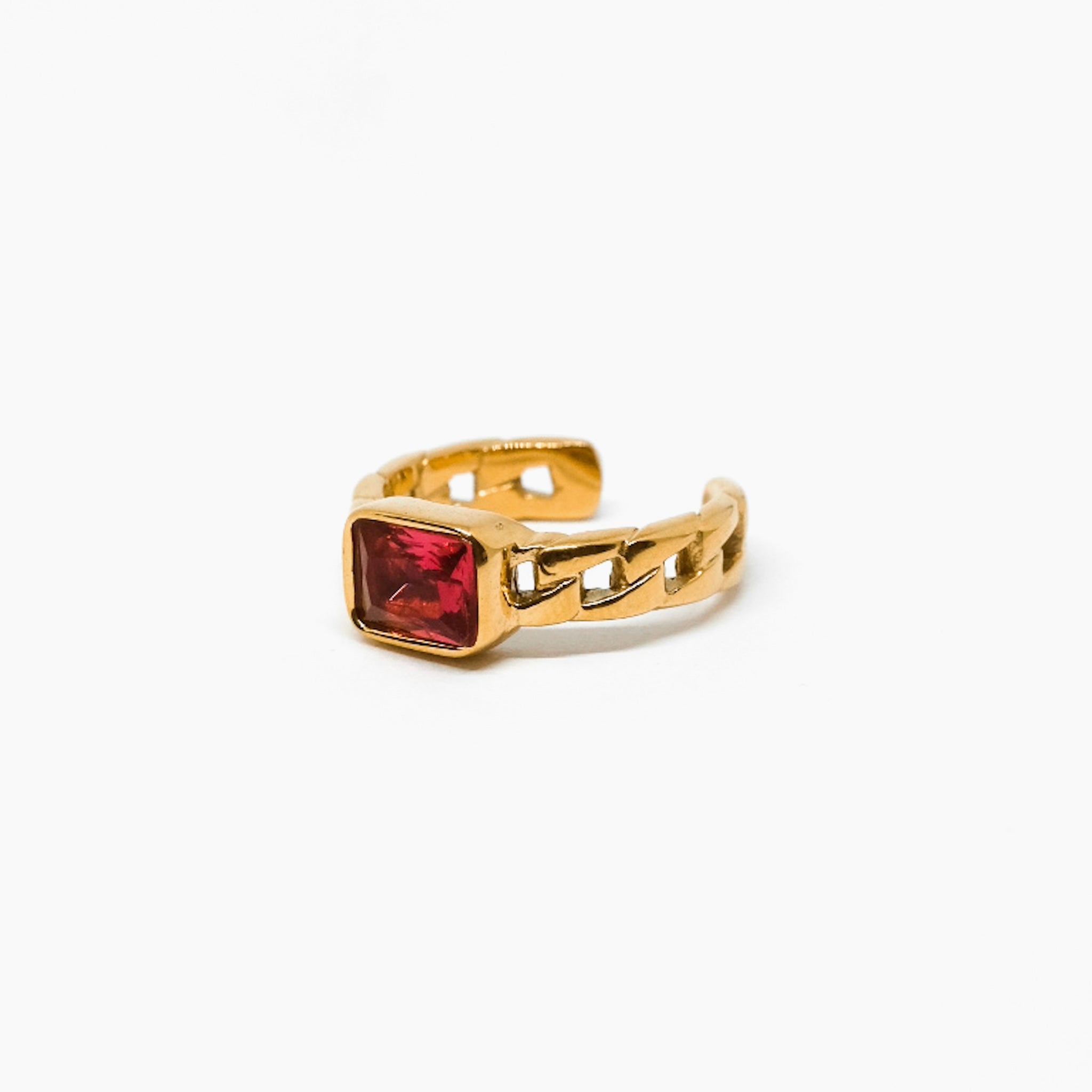 ANELLO CATENA ROSSO