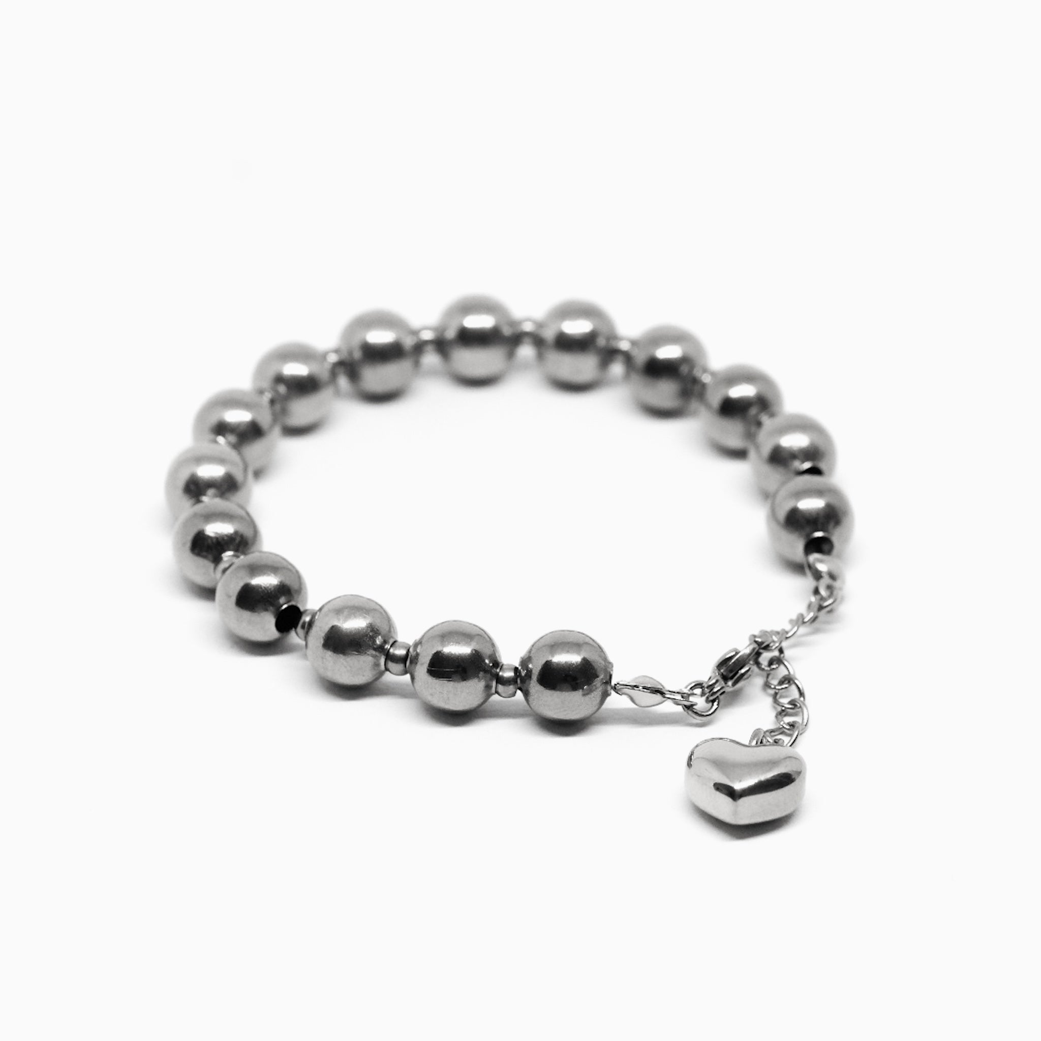 BRACCIALE PERLE CON CUORE