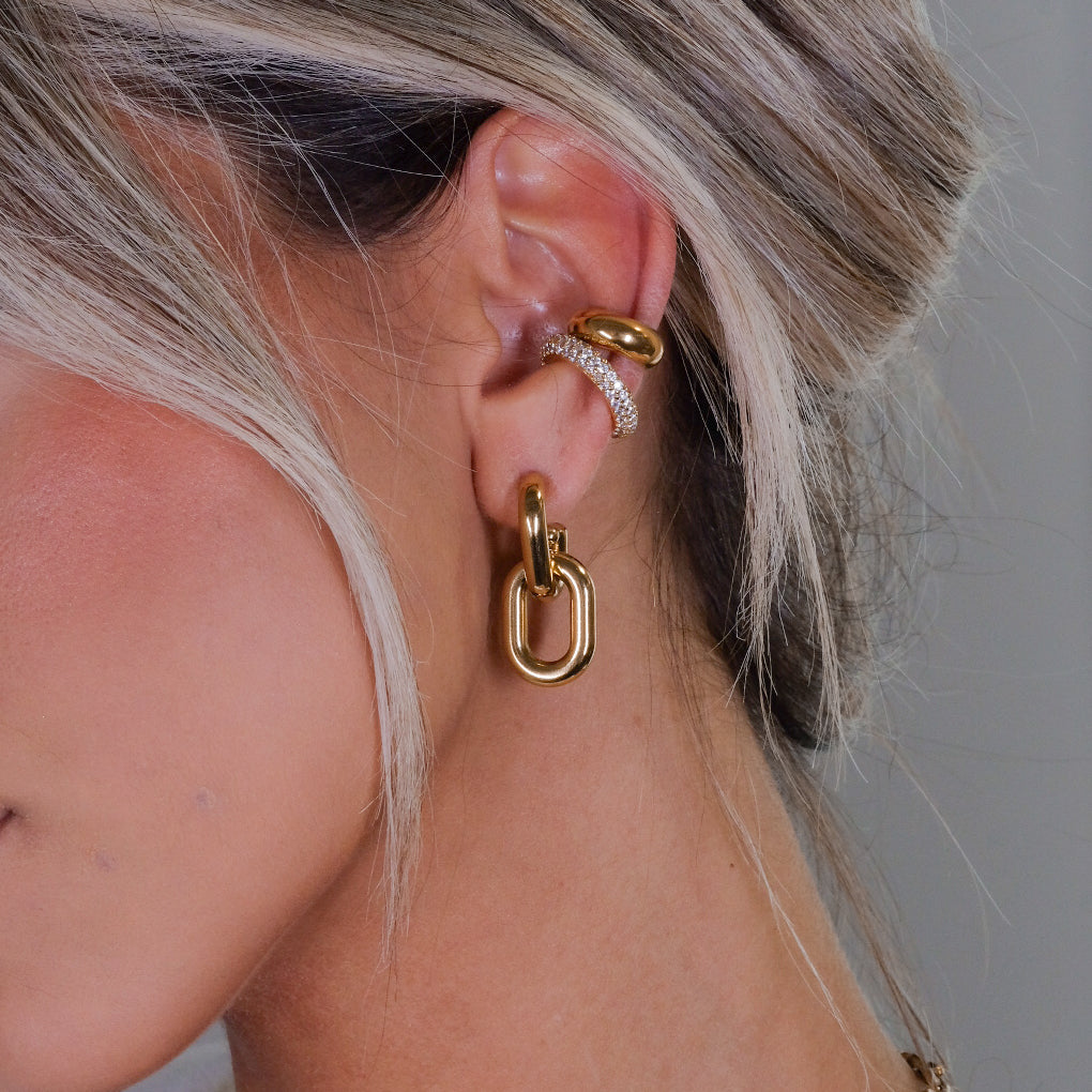 COPPIA ORECCHINI RETTANGOLARI