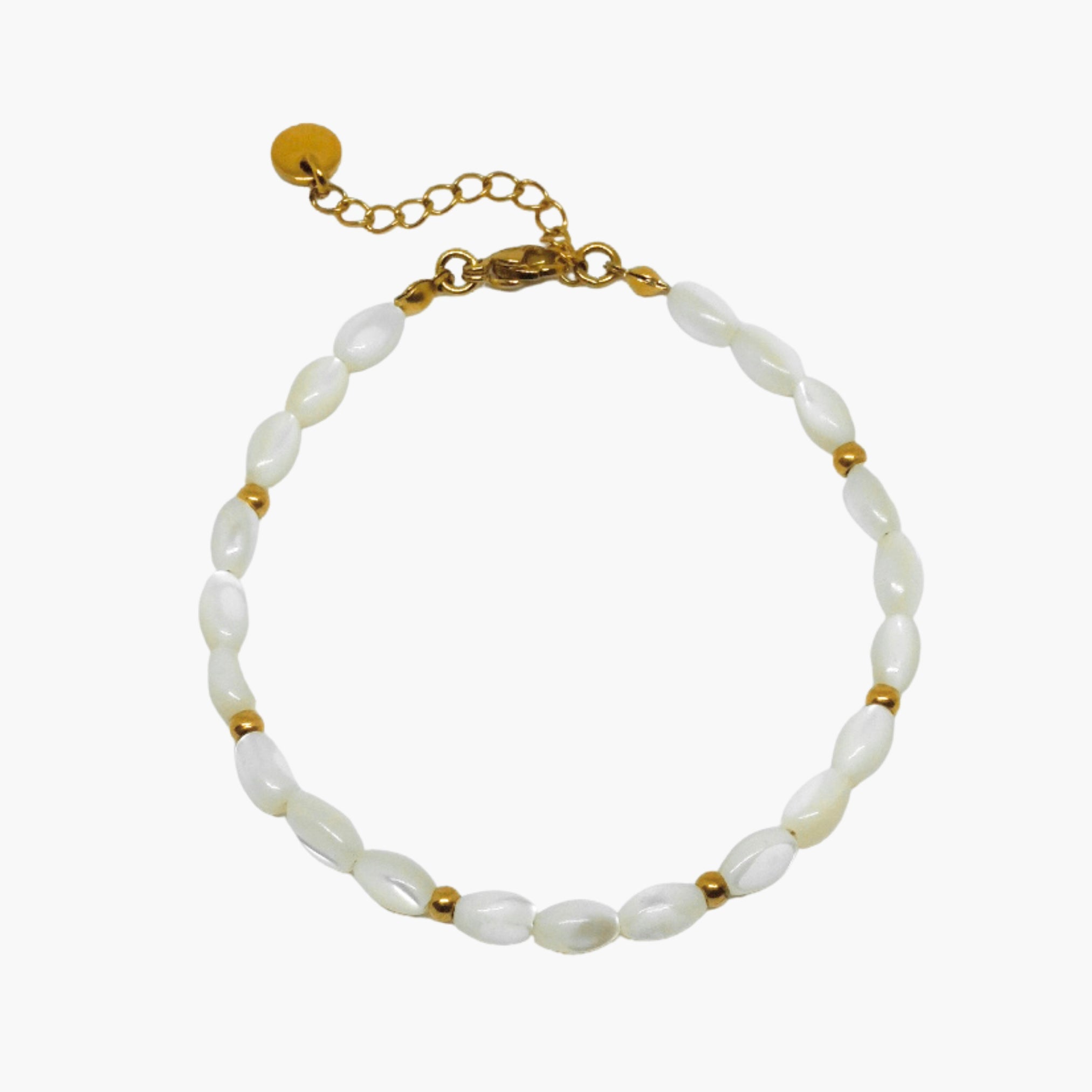 BRACCIALE PERLINE OVALI