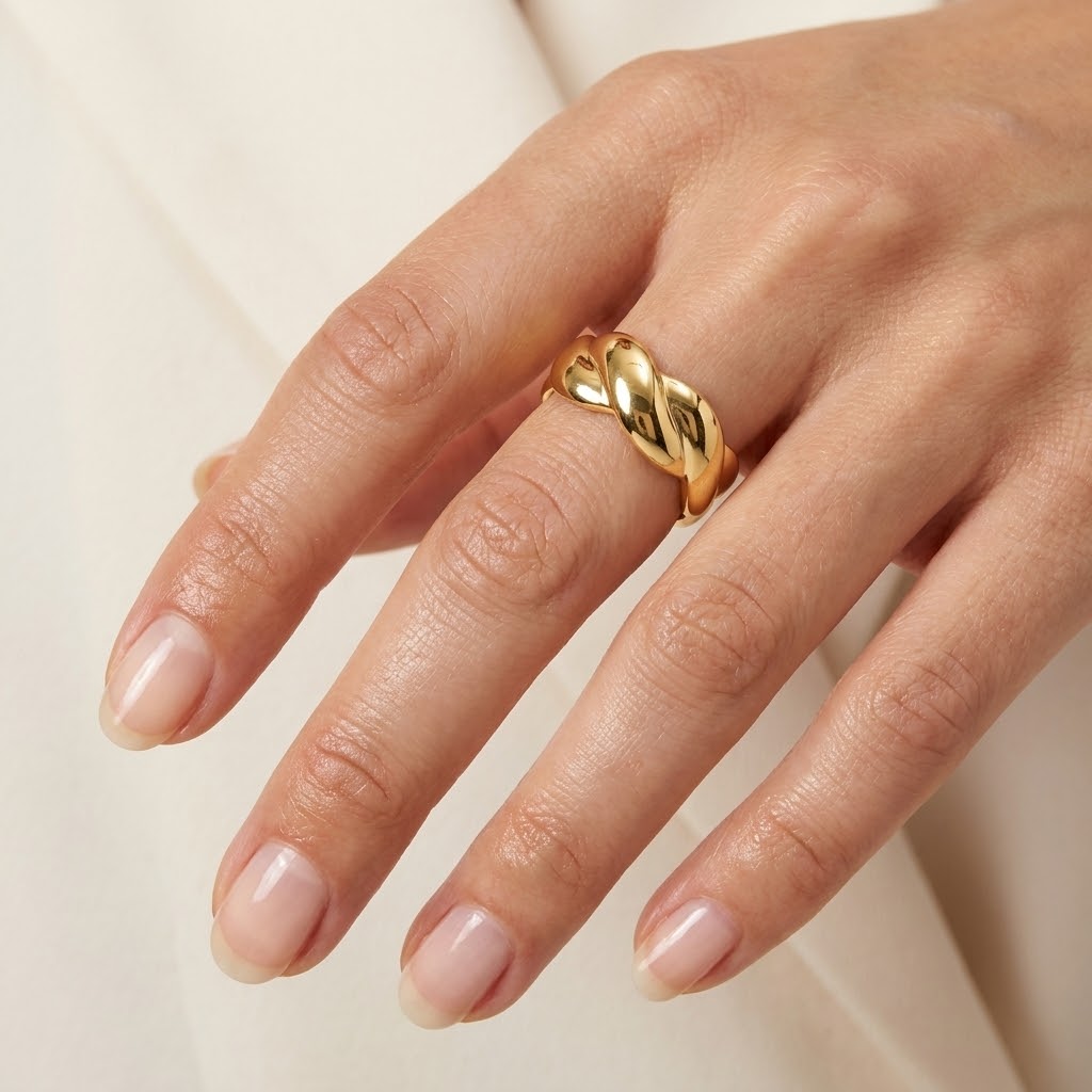 Anello Eternal Wave Statement Effetto Nodo - VANDEM