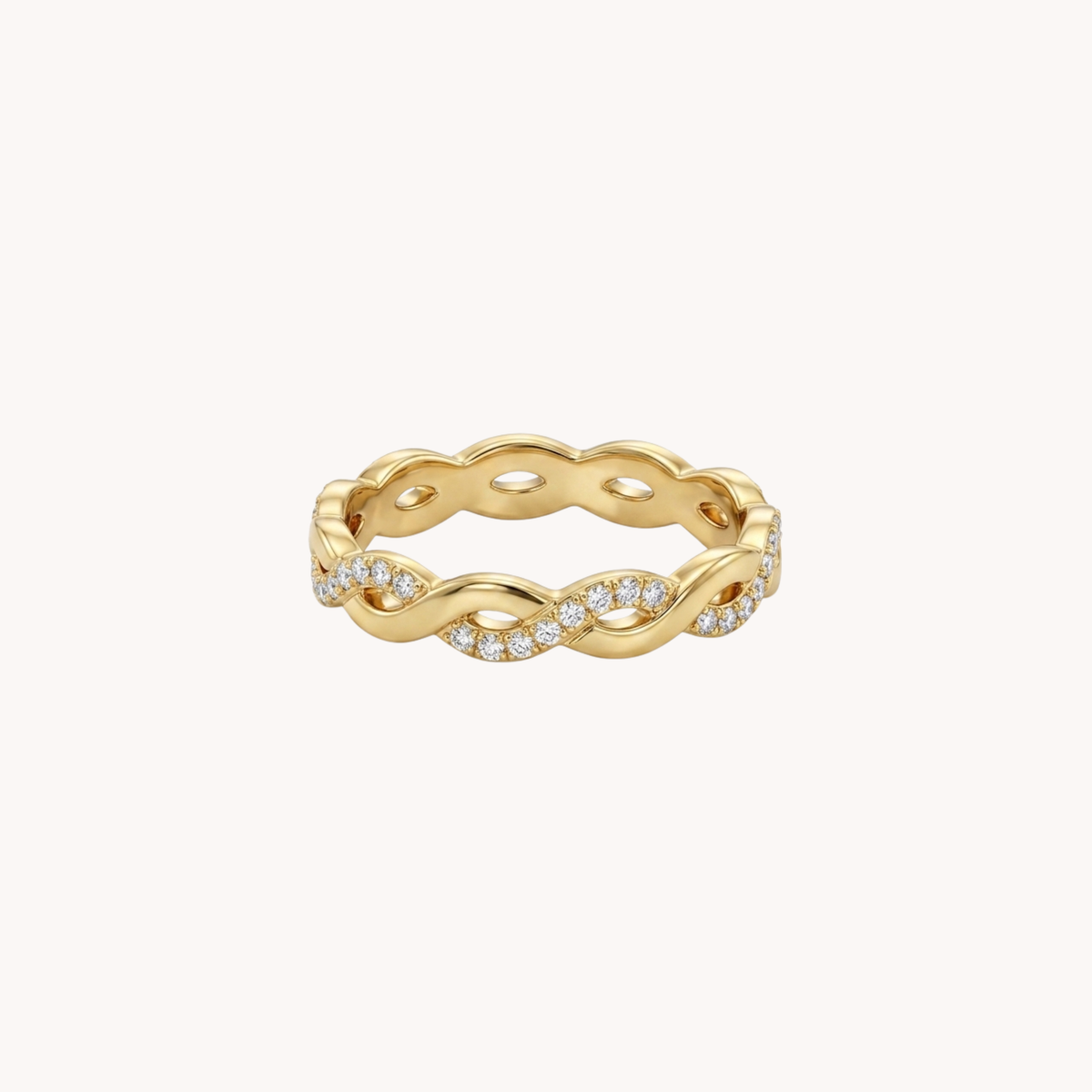 Anello Intreccio Infinity a Fili Incrociati oro - VANDEM