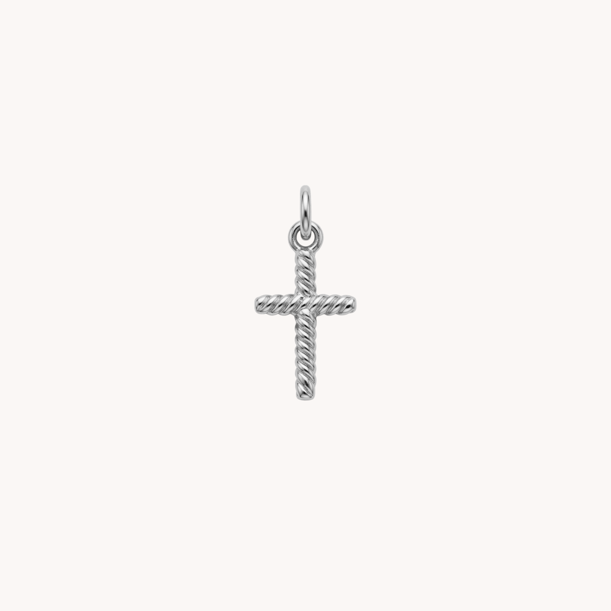 Ciondolo croce a torciglione Twisted argento - VANDEM