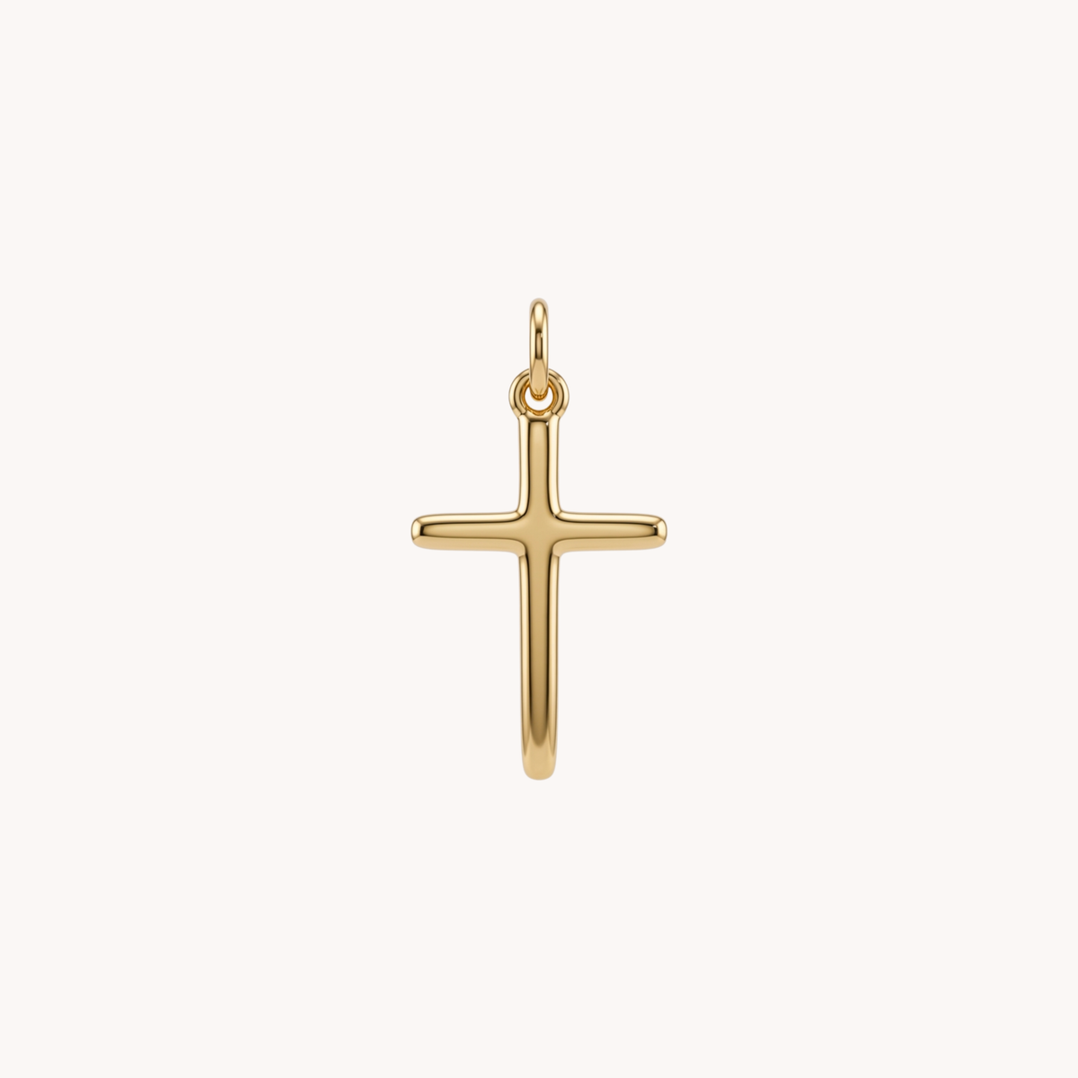 Ciondolo croce latina liscia Minimal oro - VANDEM