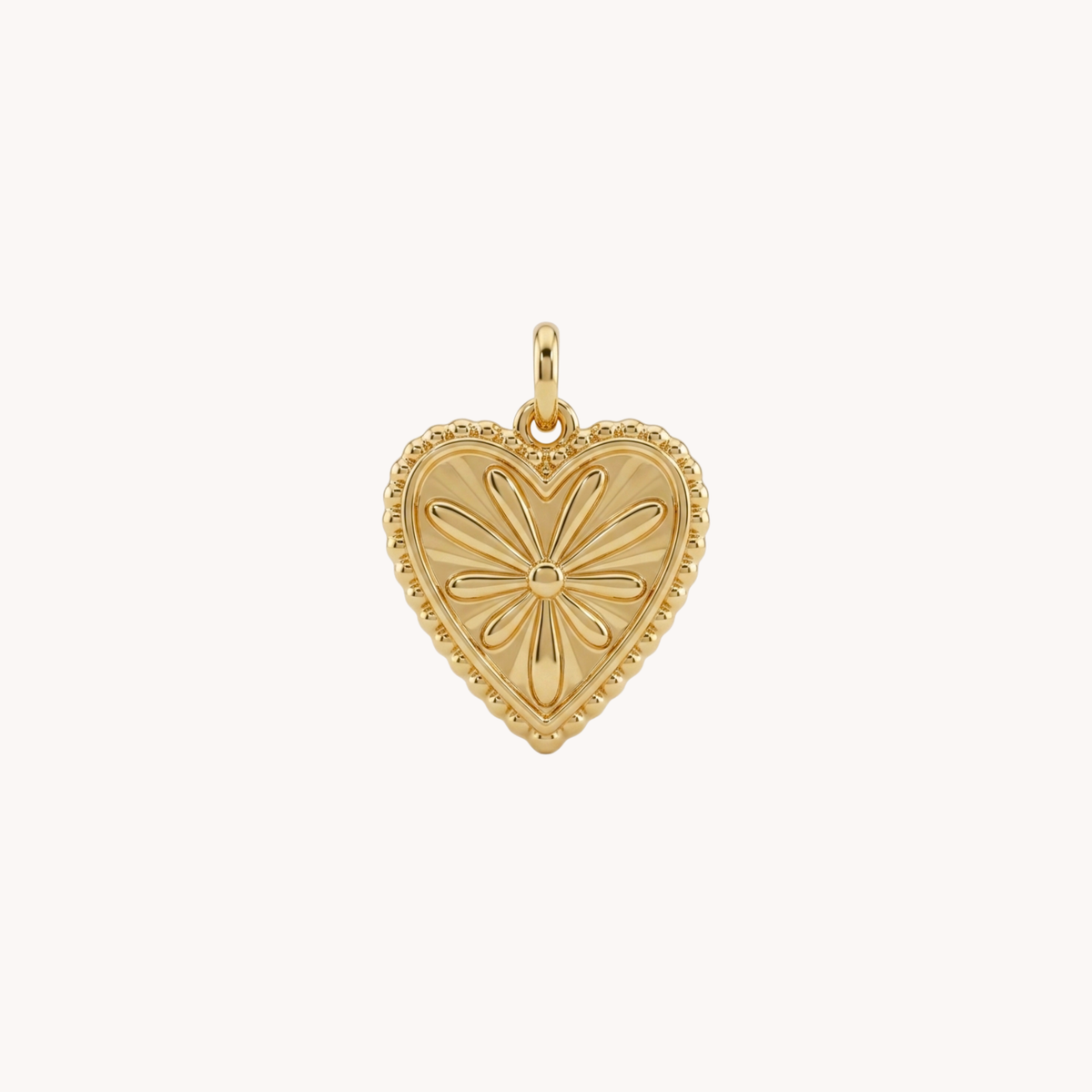 Ciondolo cuore ex voto a raggiera Sunset Love oro - VANDEM