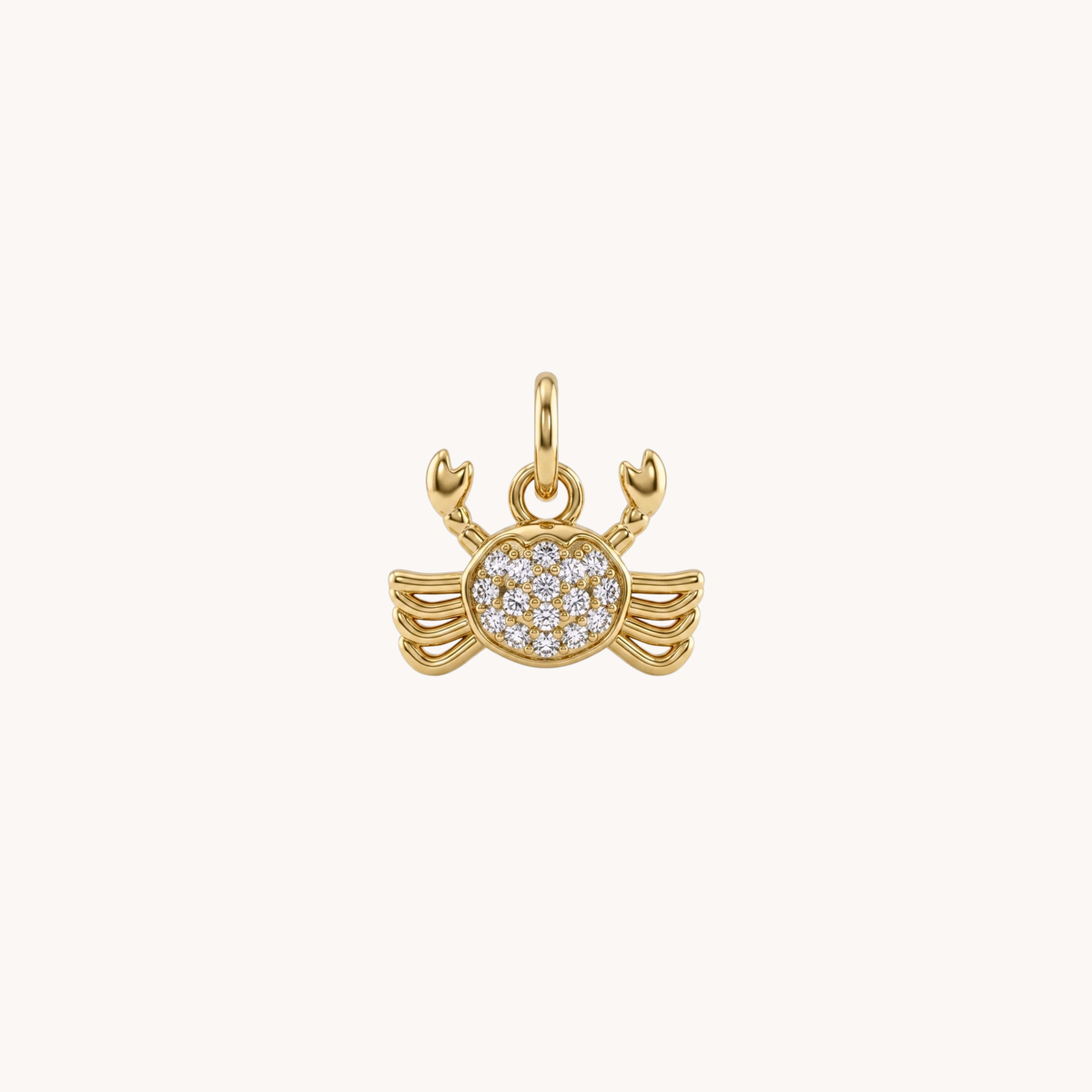 Ciondolo granchio con pavé di zirconi Sparkling Crab - VANDEM