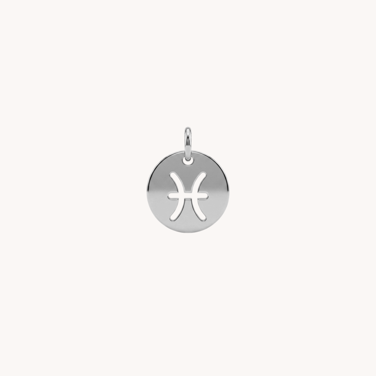 Ciondolo medaglia segno zodiacale Pesci argento - VANDEM