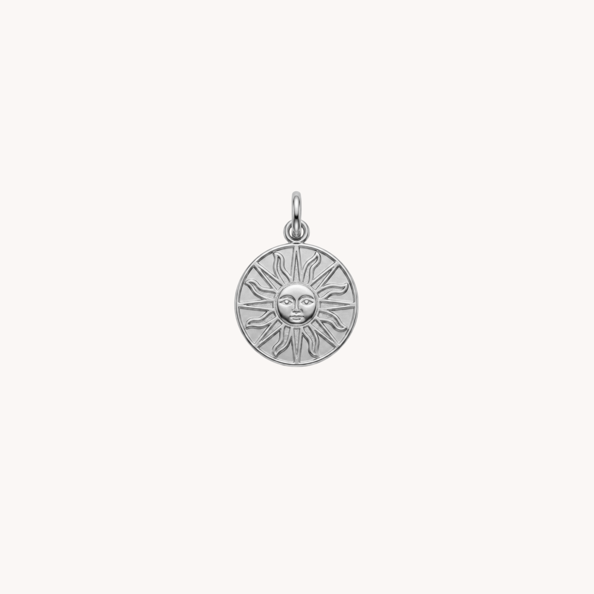 Ciondolo medaglietta con sole Sol Coin Mini argento - VANDEM