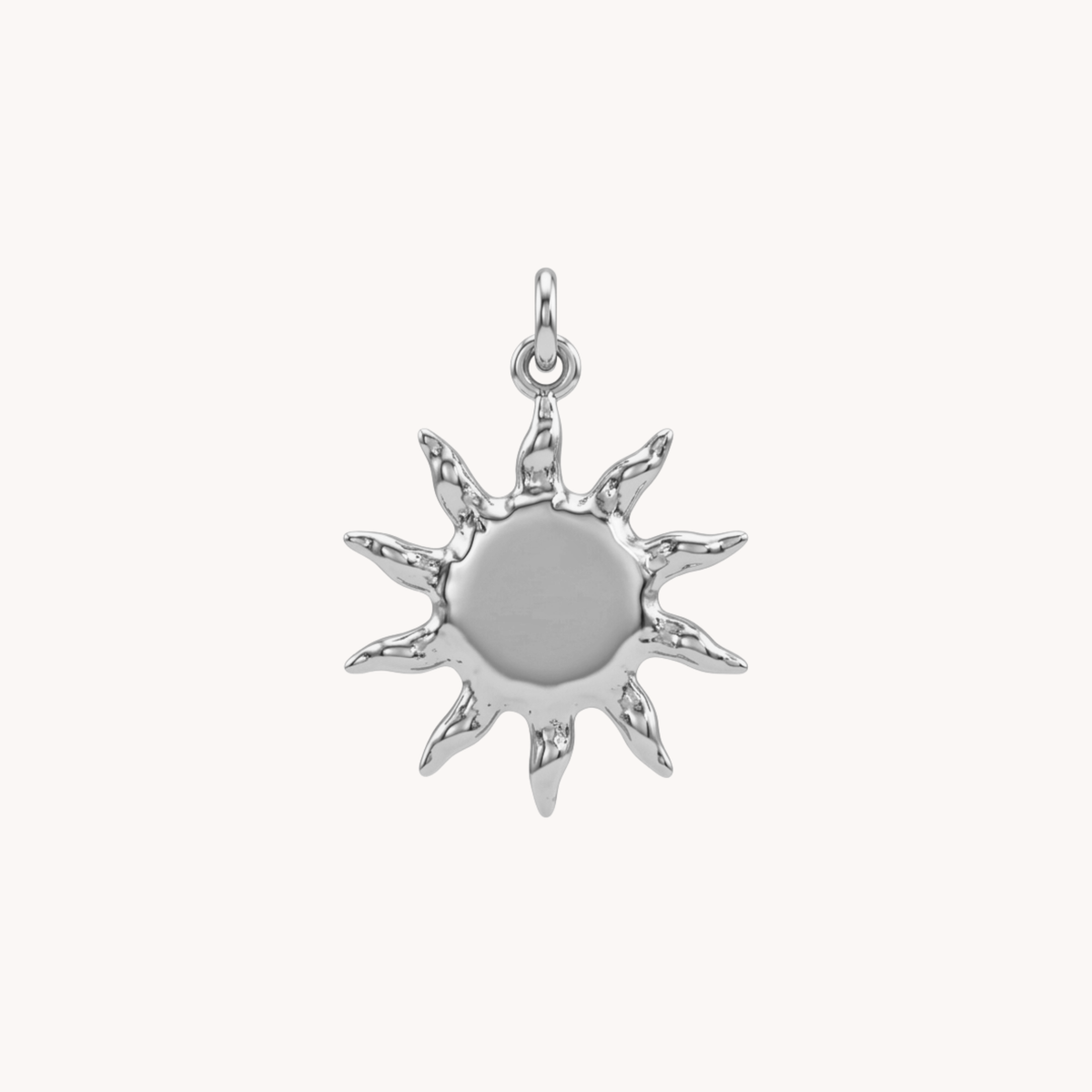 Ciondolo sole radioso piatto Sun argento - VANDEM