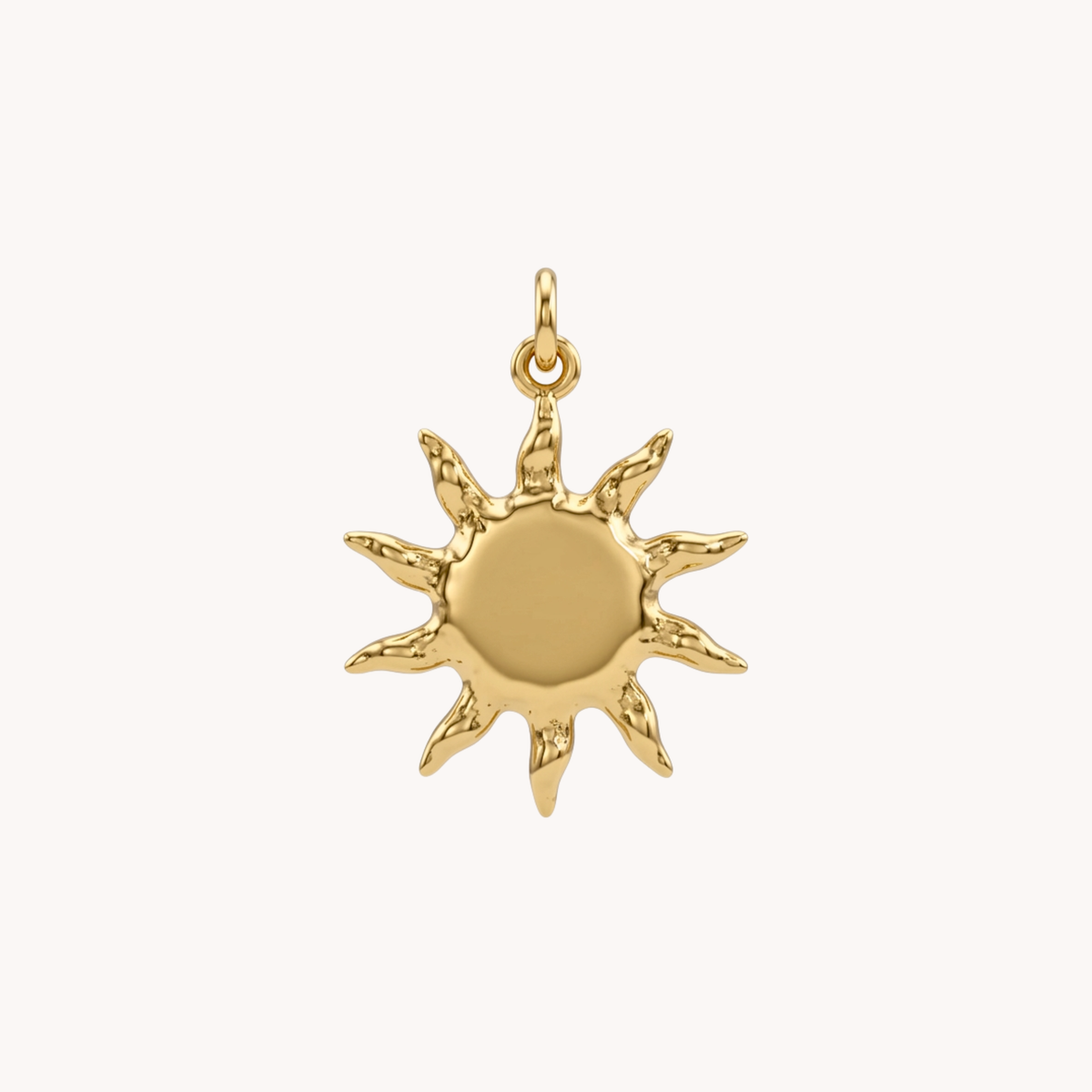 Ciondolo sole radioso piatto Sun oro - VANDEM
