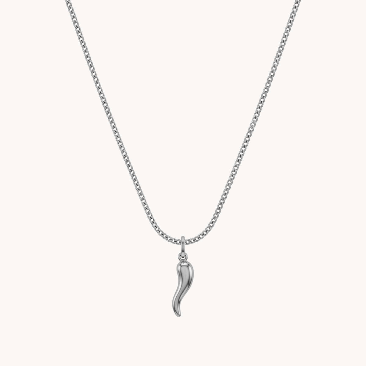 Collana Cornetto Portafortuna argento - VANDEM