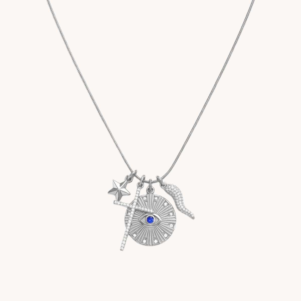Collana Guardian Spirit con Charms Multipli argento - VANDEM
