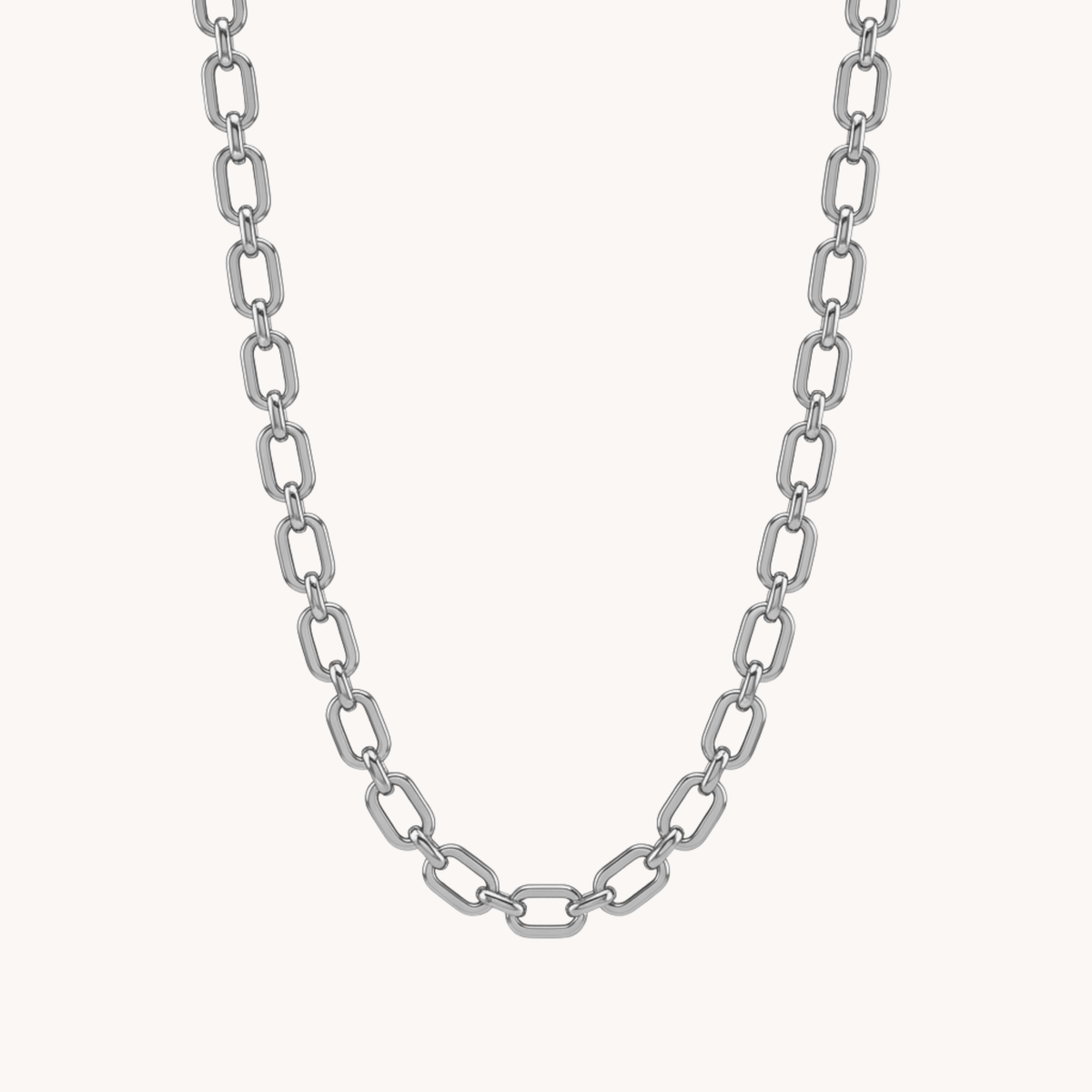 Collana Link Bold a Catena Corta argento - VANDEM