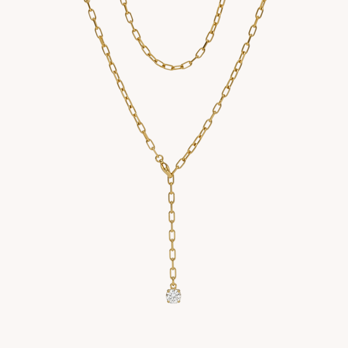 Collana Link Drop con Punto Luce Colorato trasparente - VANDEM