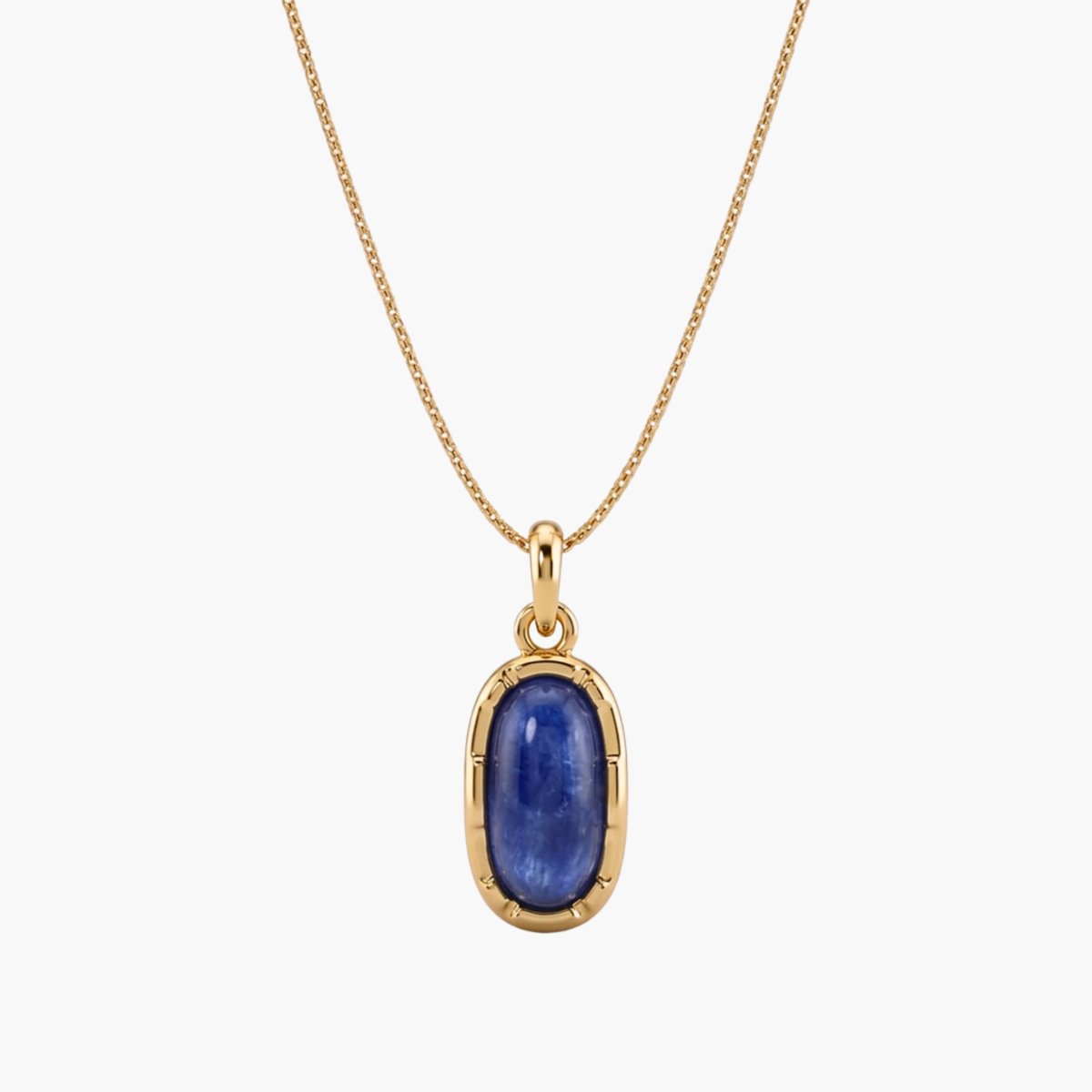 Collana Portofino con Pietra Ovale Turchese blu - VANDEM