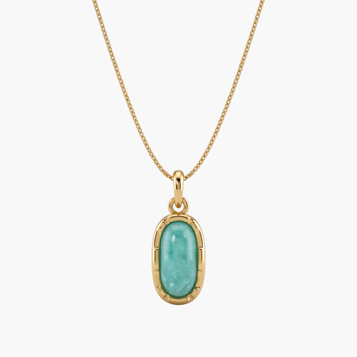Collana Portofino con Pietra Ovale Turchese - VANDEM