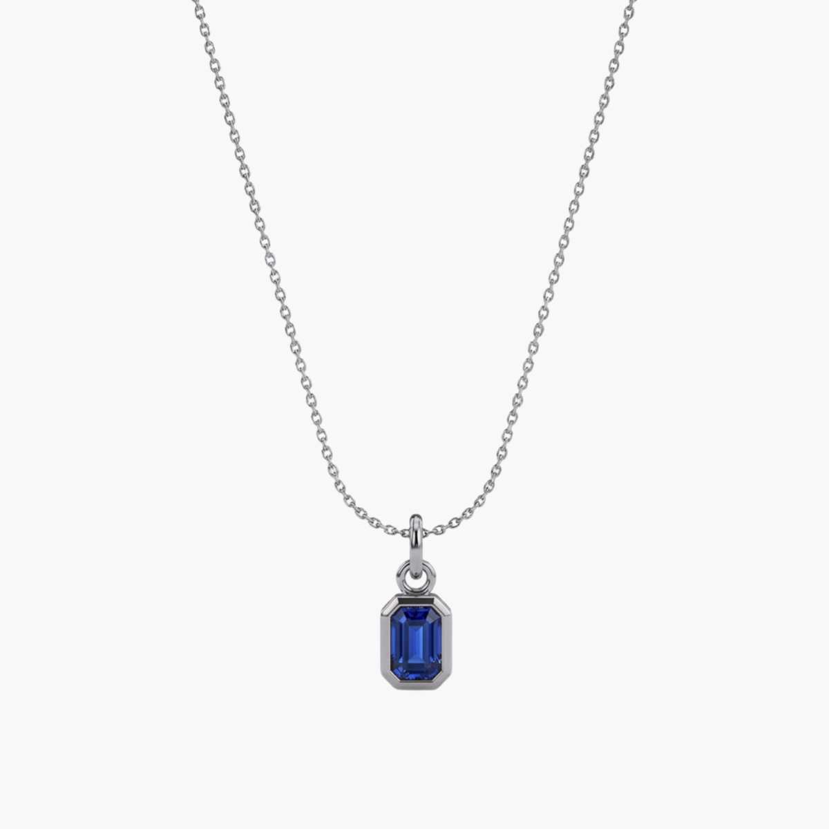 Collana Zircone Mini Blu Zaffiro argento - VANDEM